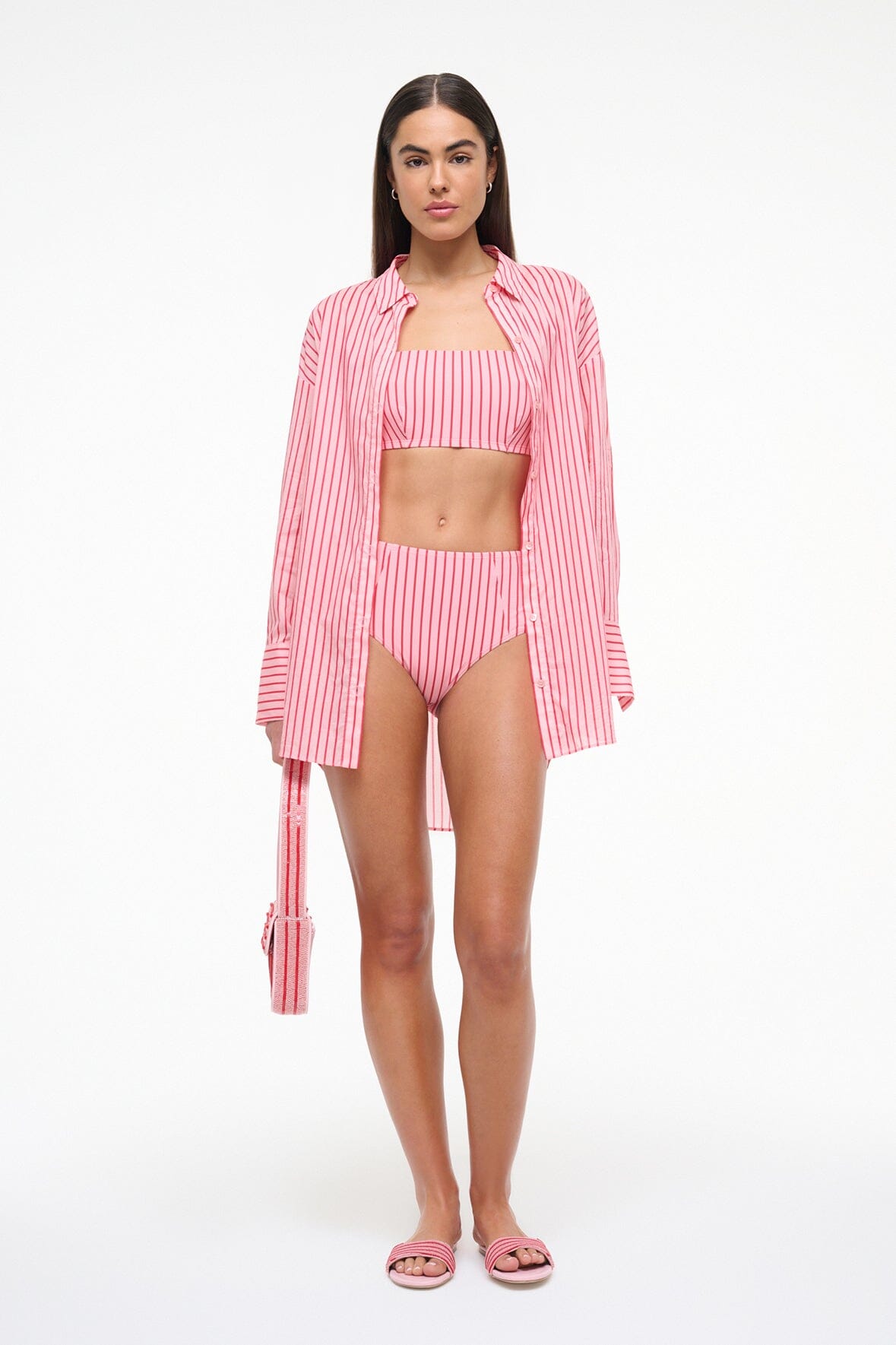 DEVON HIGH RISE BIKINI BOTTOM | MONTAUK STRIPE - Image 5