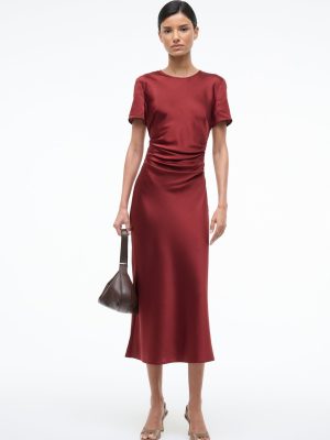 MARCEL SILK DRESS | SANGRIA