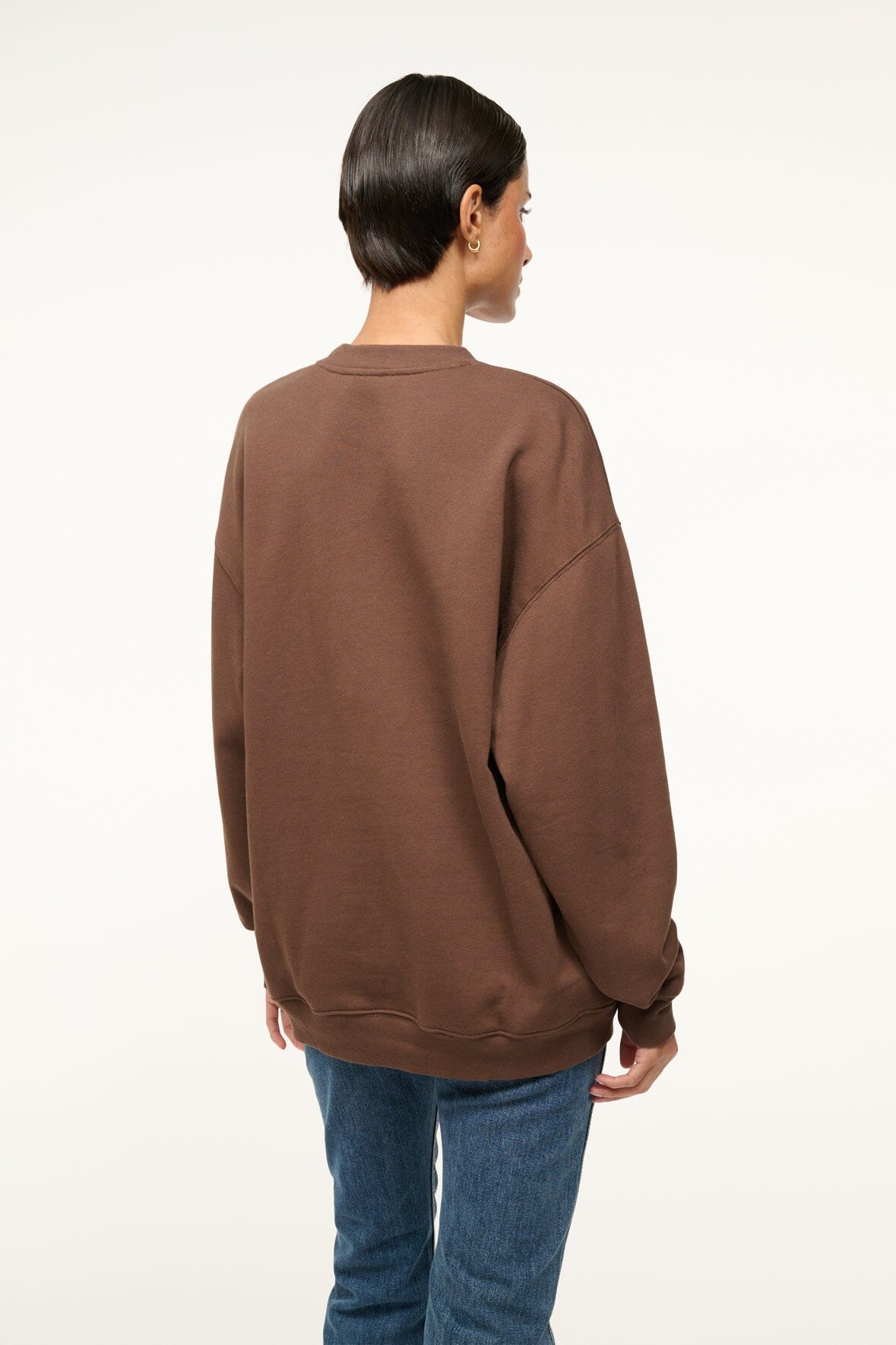 CUSTOM STAUD x C.BONZ OVERSIZED SWEATSHIRT | BROWN - Image 5