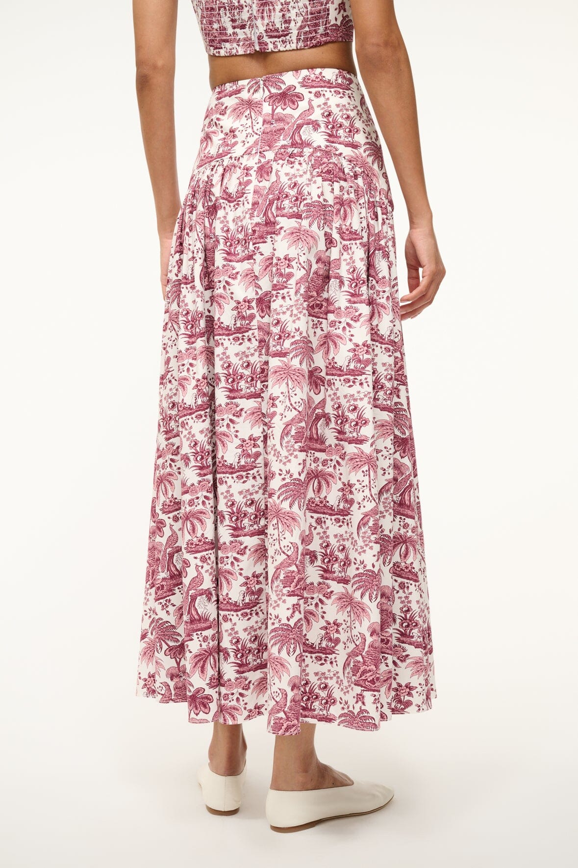PROCIDA SKIRT | BORDEAUX TOILE - Image 4