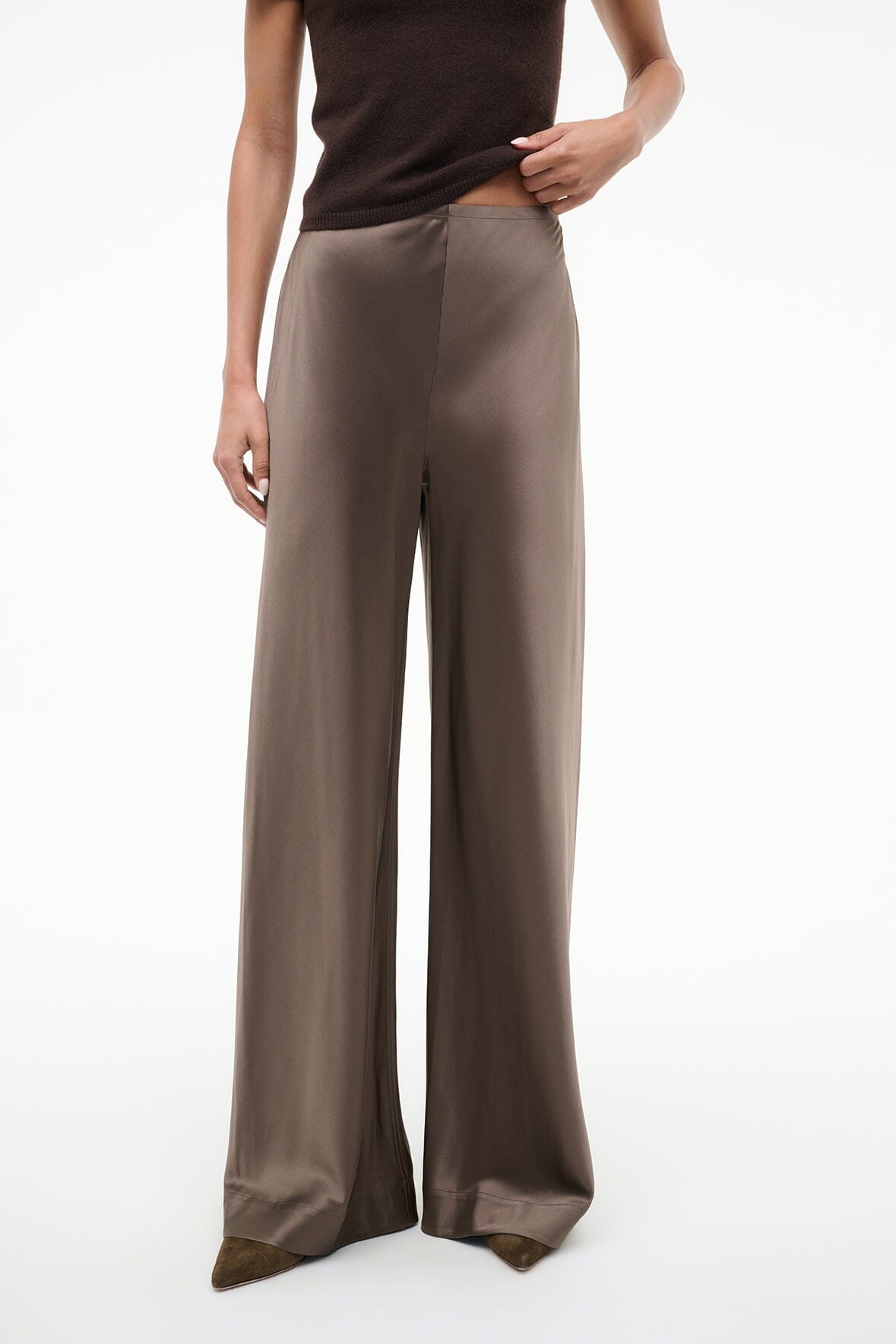 STROLL SILK PANT | TRUFFLE - Image 2