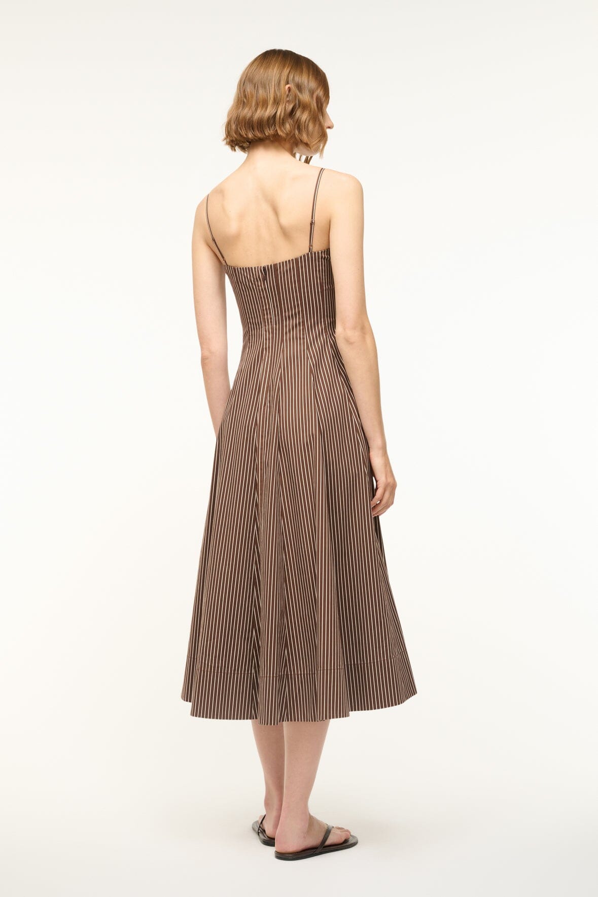 WYLIE DRESS | DARK OAK MICRO STRIPE - Image 5