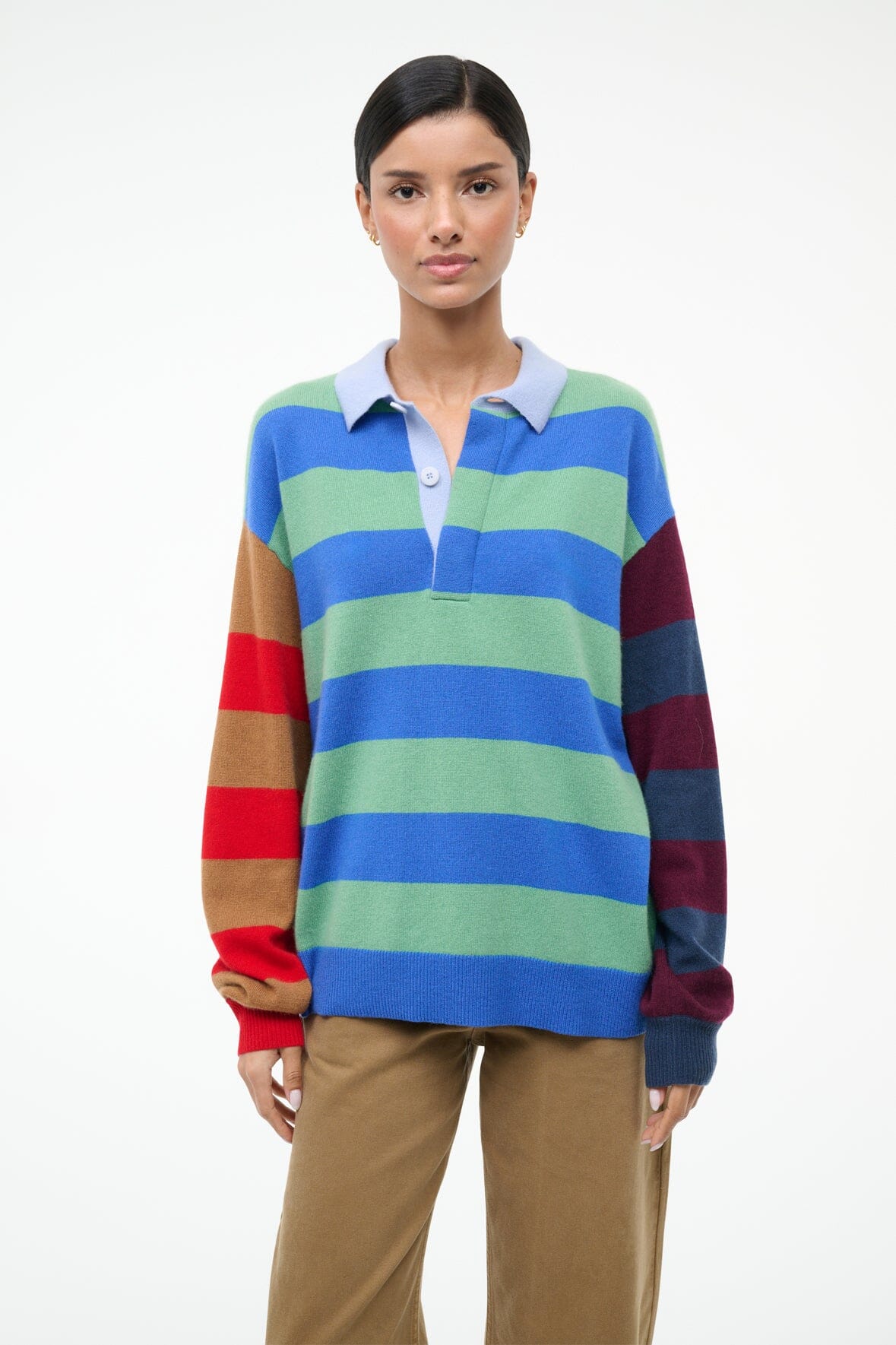 MICHAEL CASHMERE SWEATER | MULTI STRIPE - Image 4