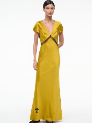 SAB SILK DRESS | TURMERIC