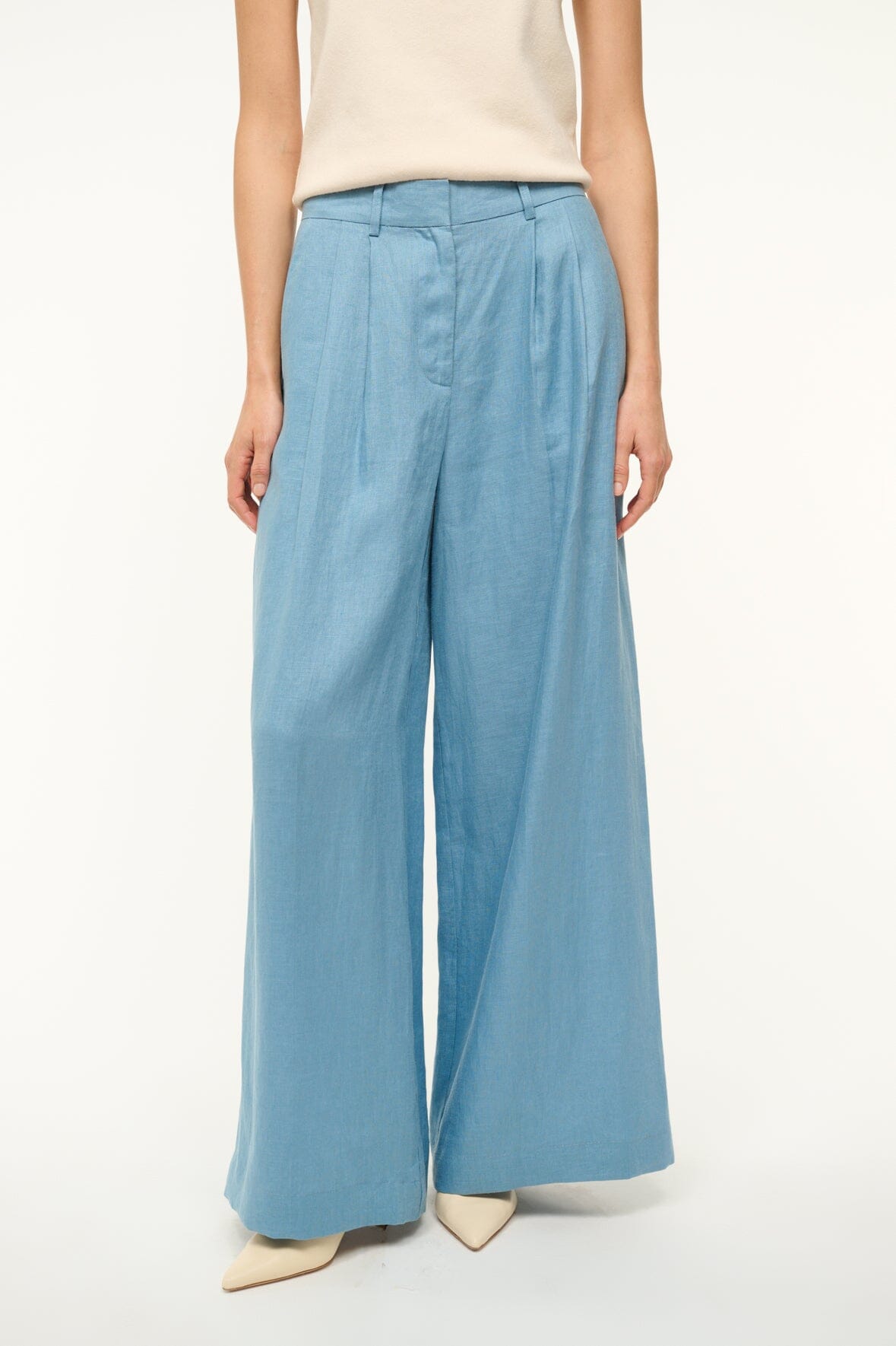 SASHA LINEN PANT | SLATE BLUE - Image 2