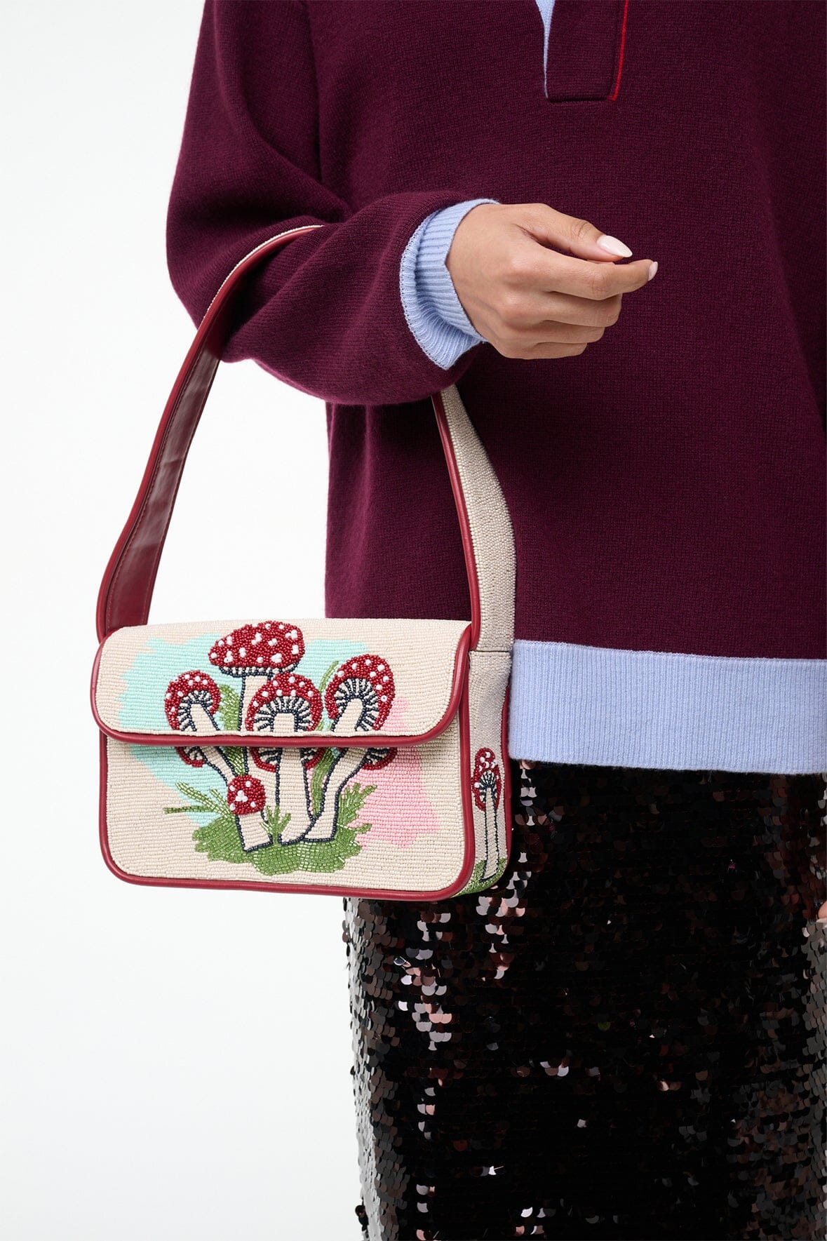 TOMMY BEADED BAG | MUSHROOM TEA - Image 6