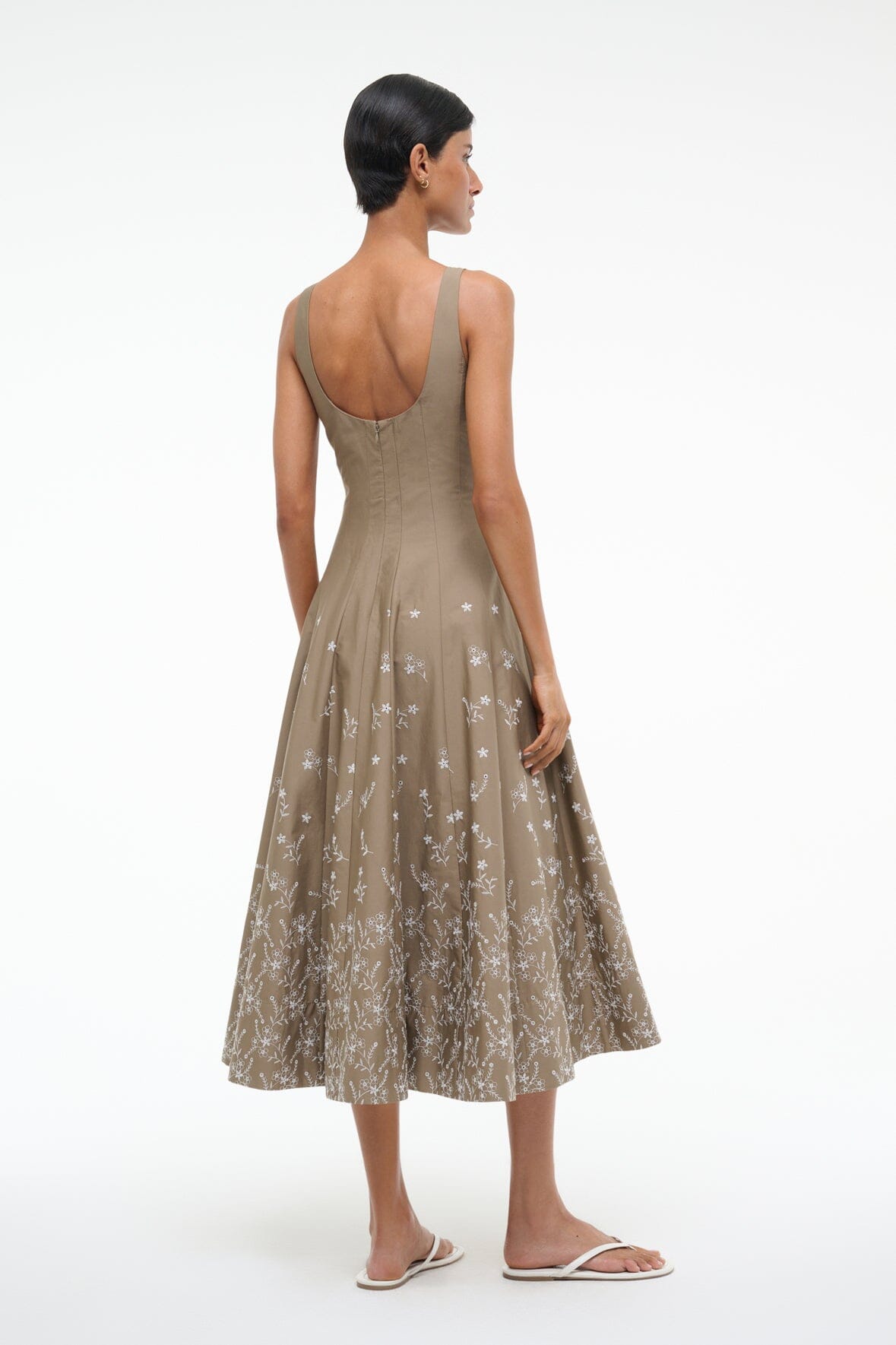 WELLS DRESS | TAUPE EMBROIDERY - Image 4