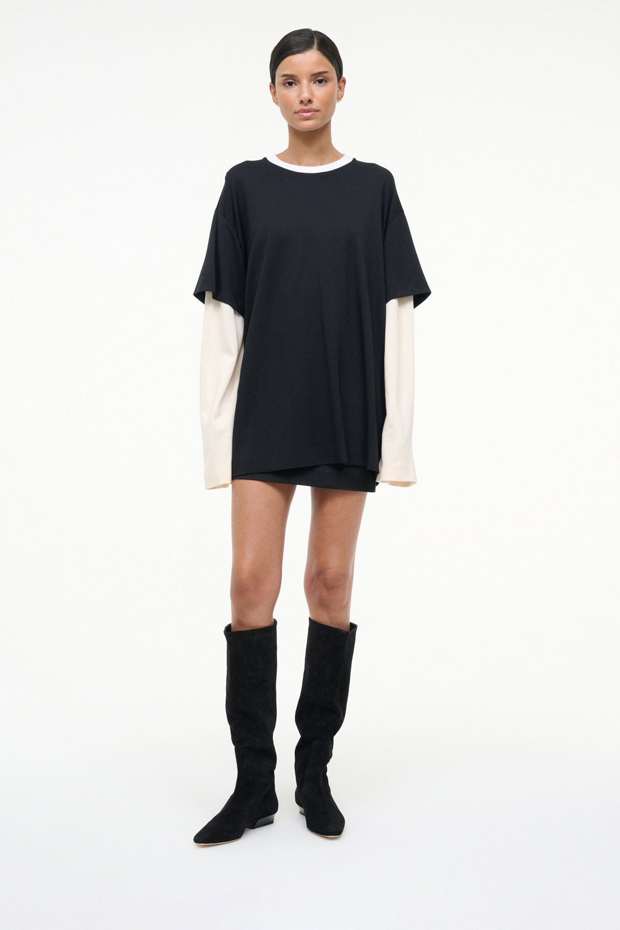 WALLY FLAT BOOT | BLACK SUEDE - Image 2