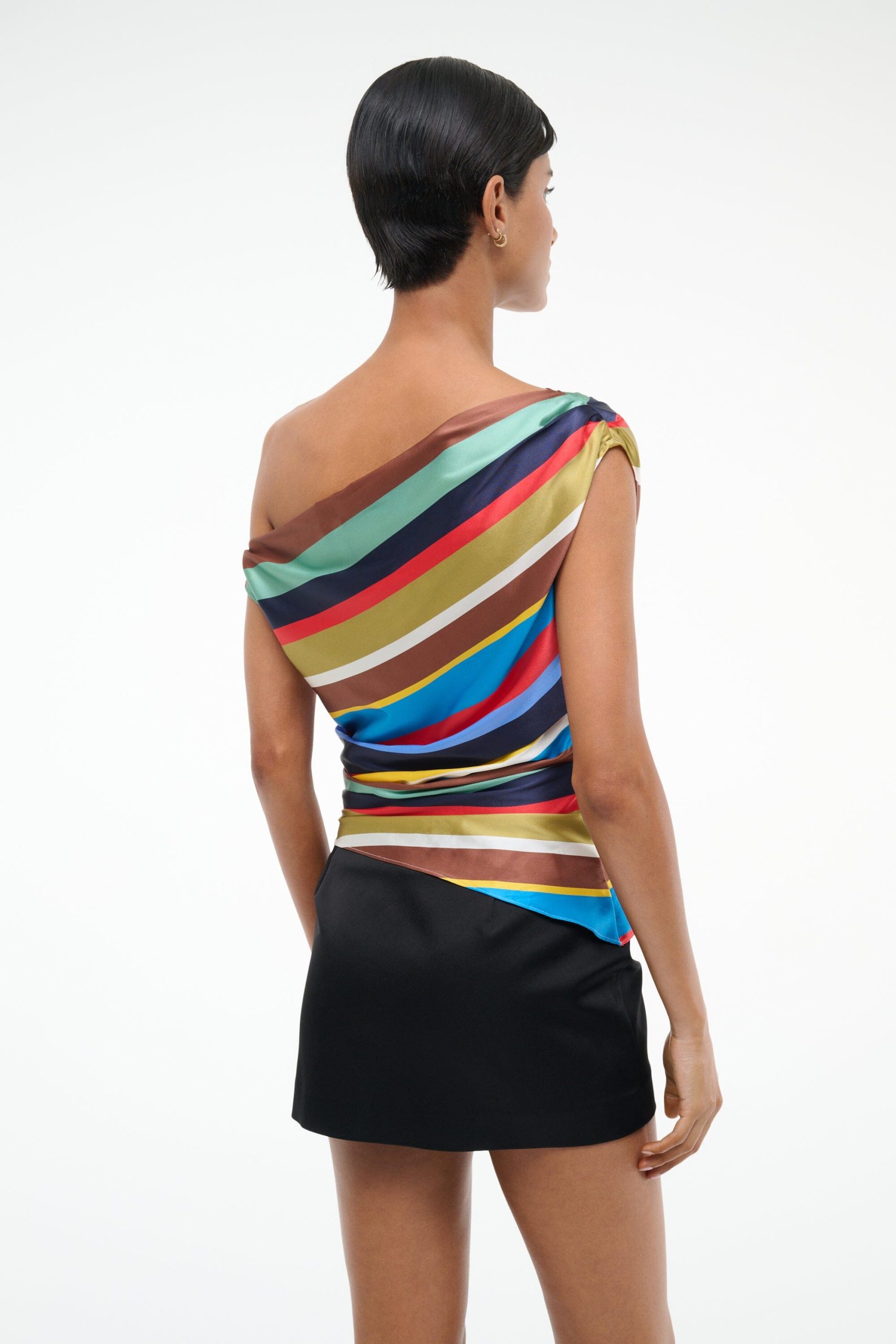 PHARE SILK TOP | MARKET STRIPE - Image 3