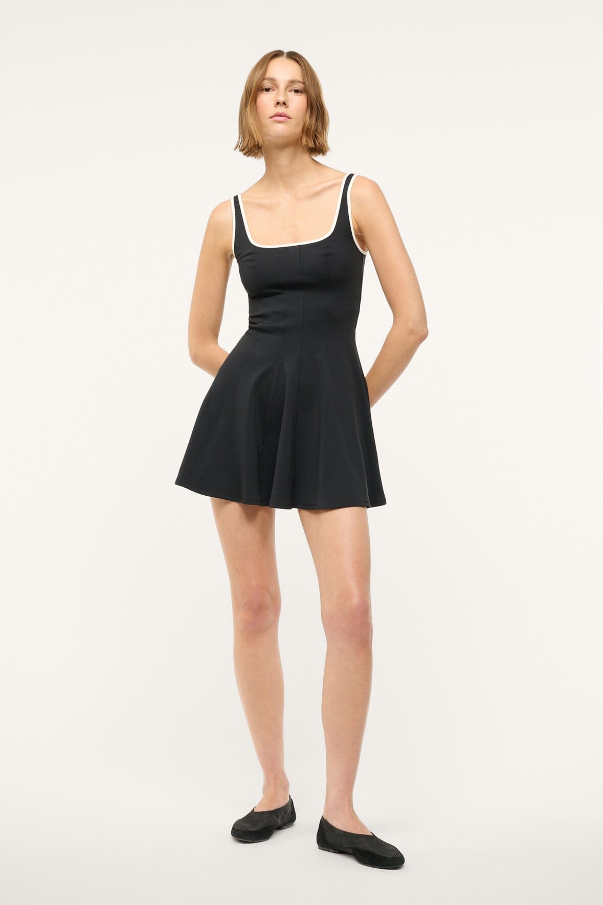 MINI WELLS SPORT DRESS | BLACK IVORY