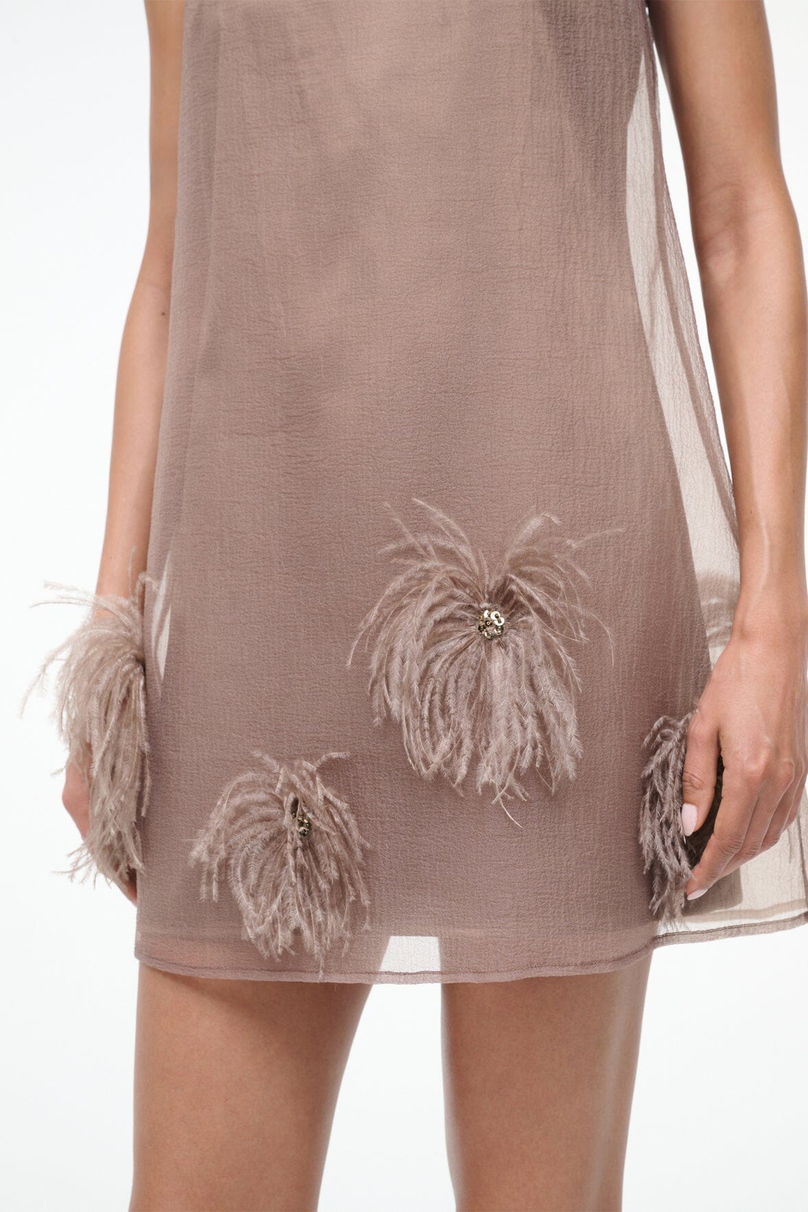 ALBEE MINI DRESS | TRUFFLE - Image 6