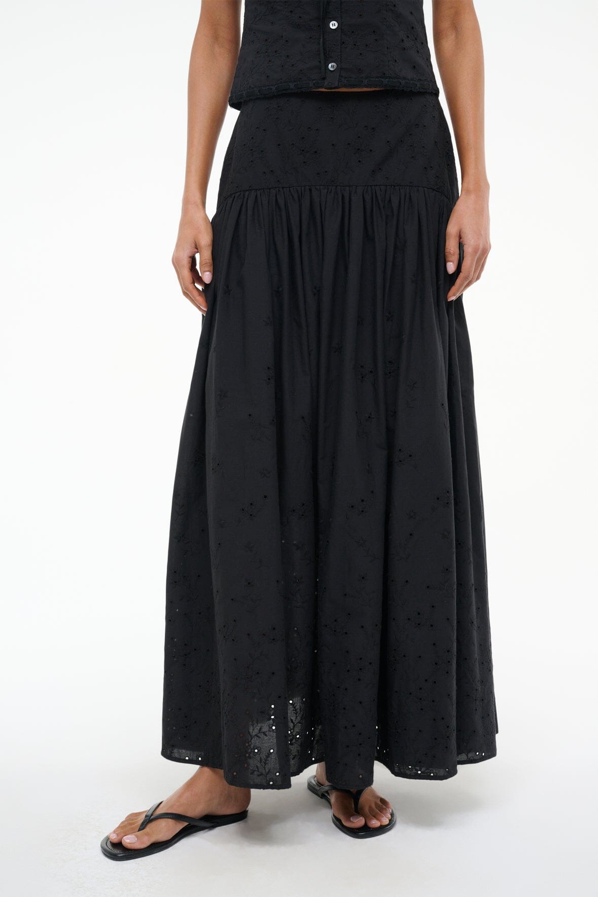 PROCIDA SKIRT | BLACK EYELET - Image 2