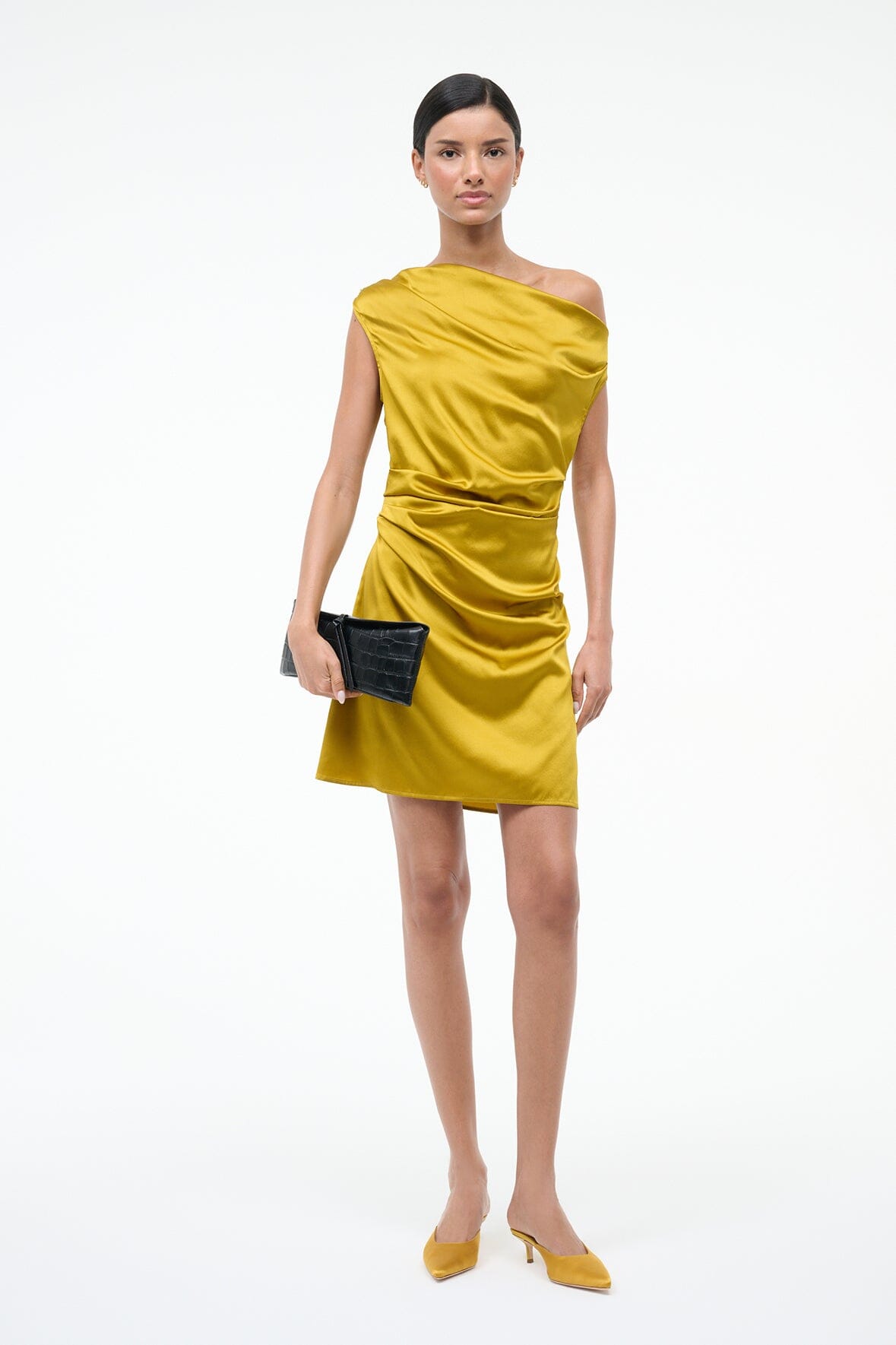 SEBASTIAN KITTEN HEEL MULE | GOLDENROD - Image 2