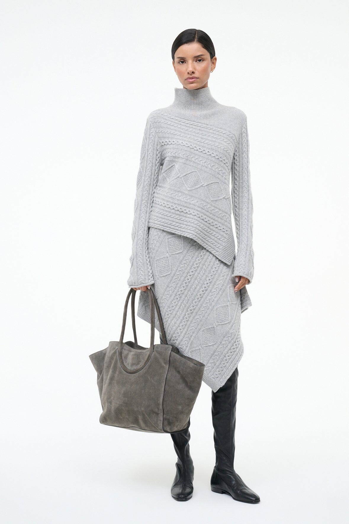 VEER SKIRT | HEATHER GREY