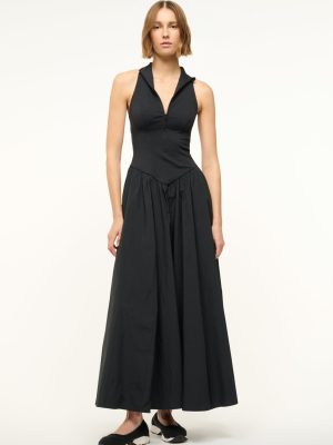 CREVASSE MAXI DRESS | BLACK