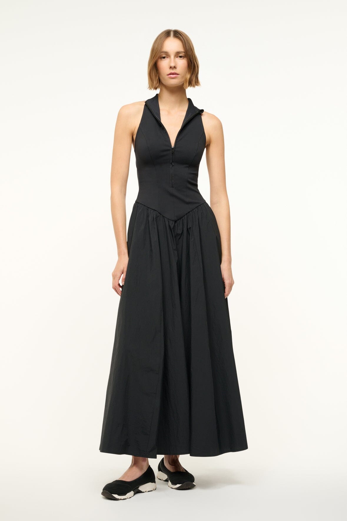 CREVASSE MAXI DRESS | BLACK