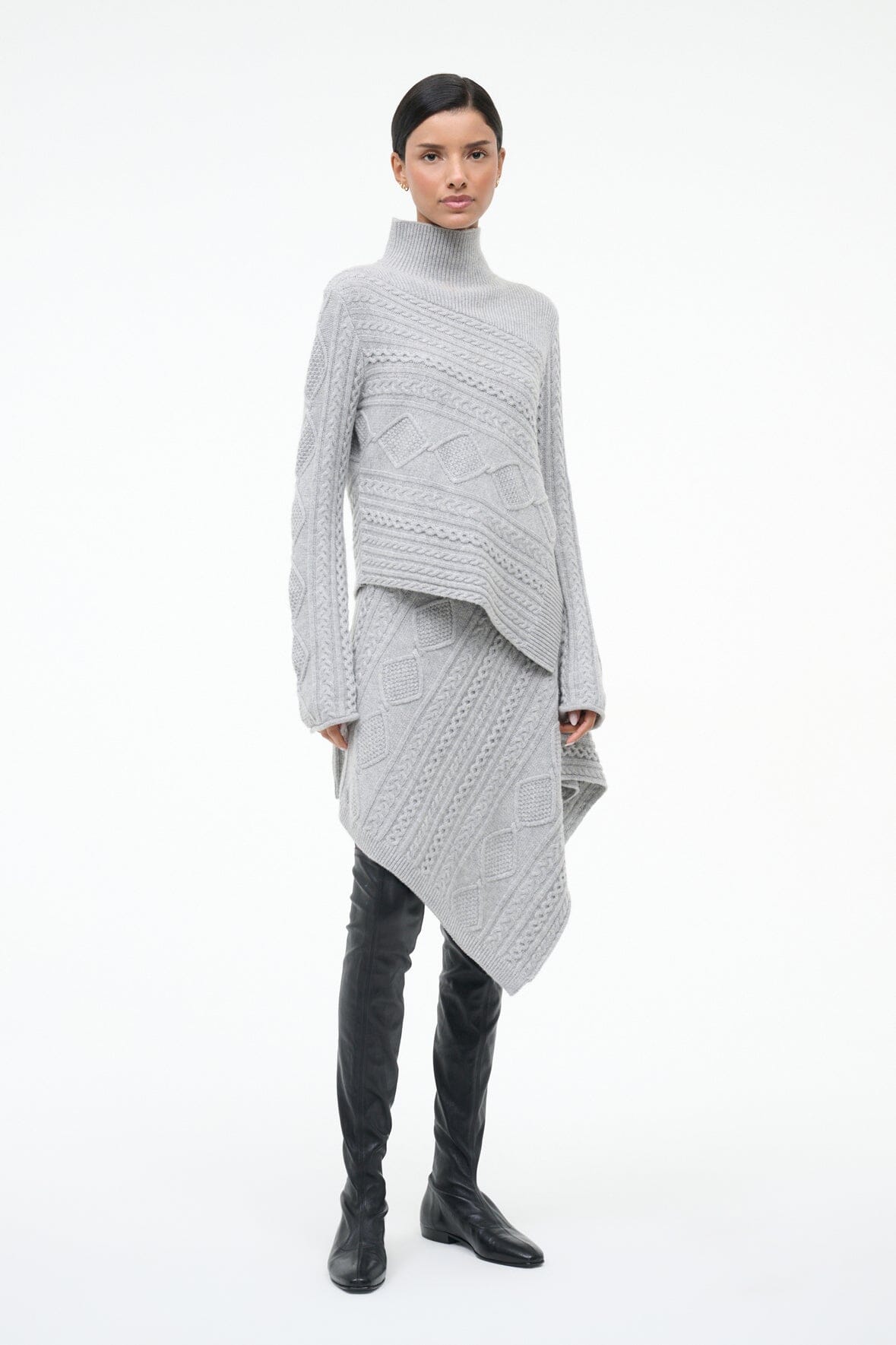 VEER SKIRT | HEATHER GREY - Image 5