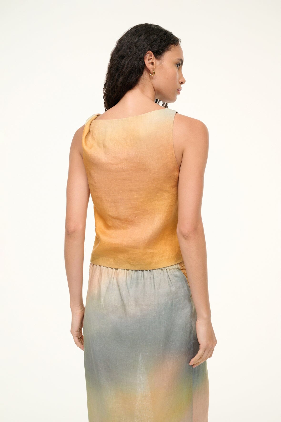 BOA LINEN TOP | PASTEL CLOUDS - Image 4