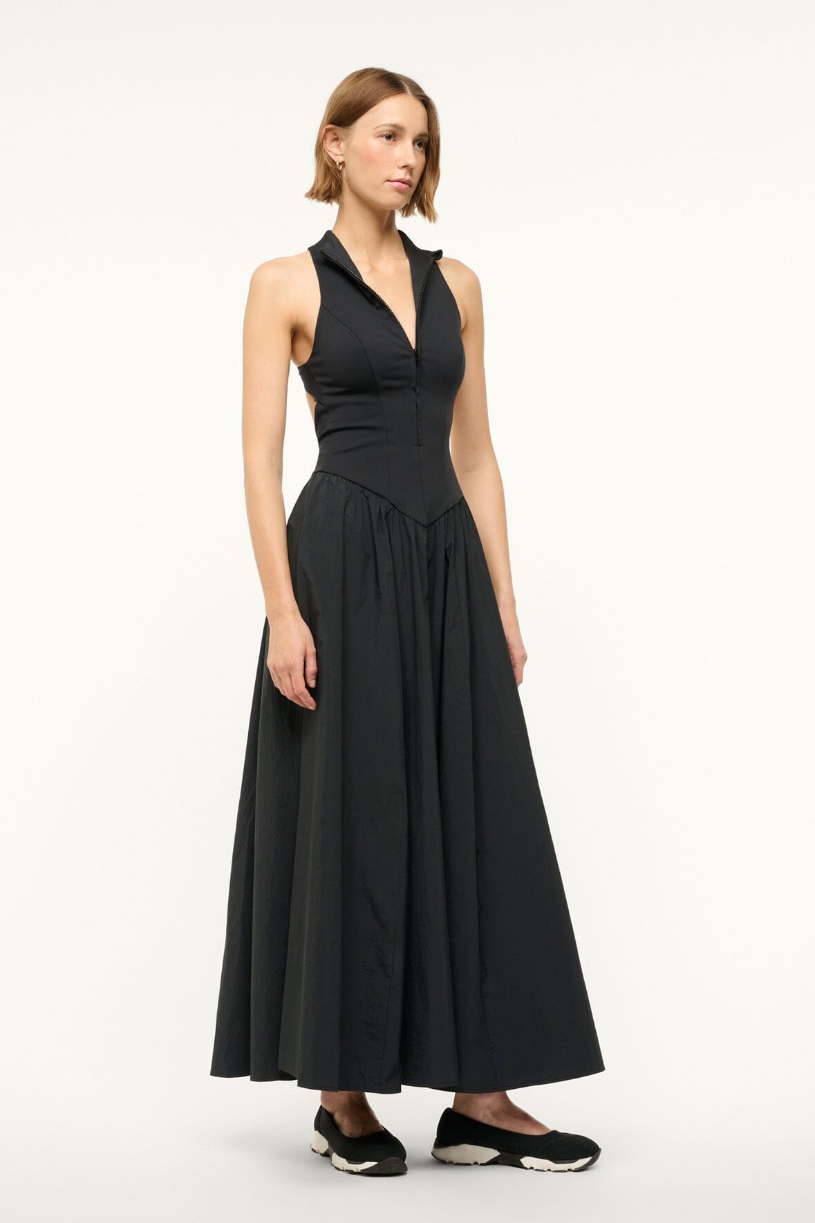 CREVASSE MAXI DRESS | BLACK - Image 4