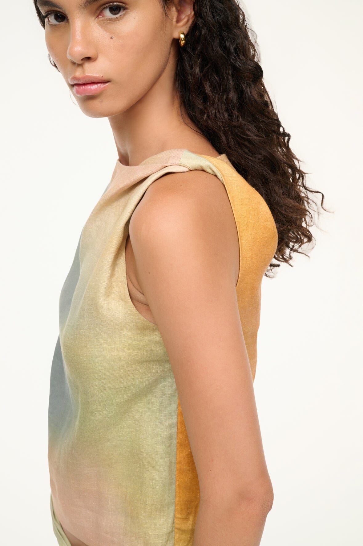 BOA LINEN TOP | PASTEL CLOUDS - Image 5