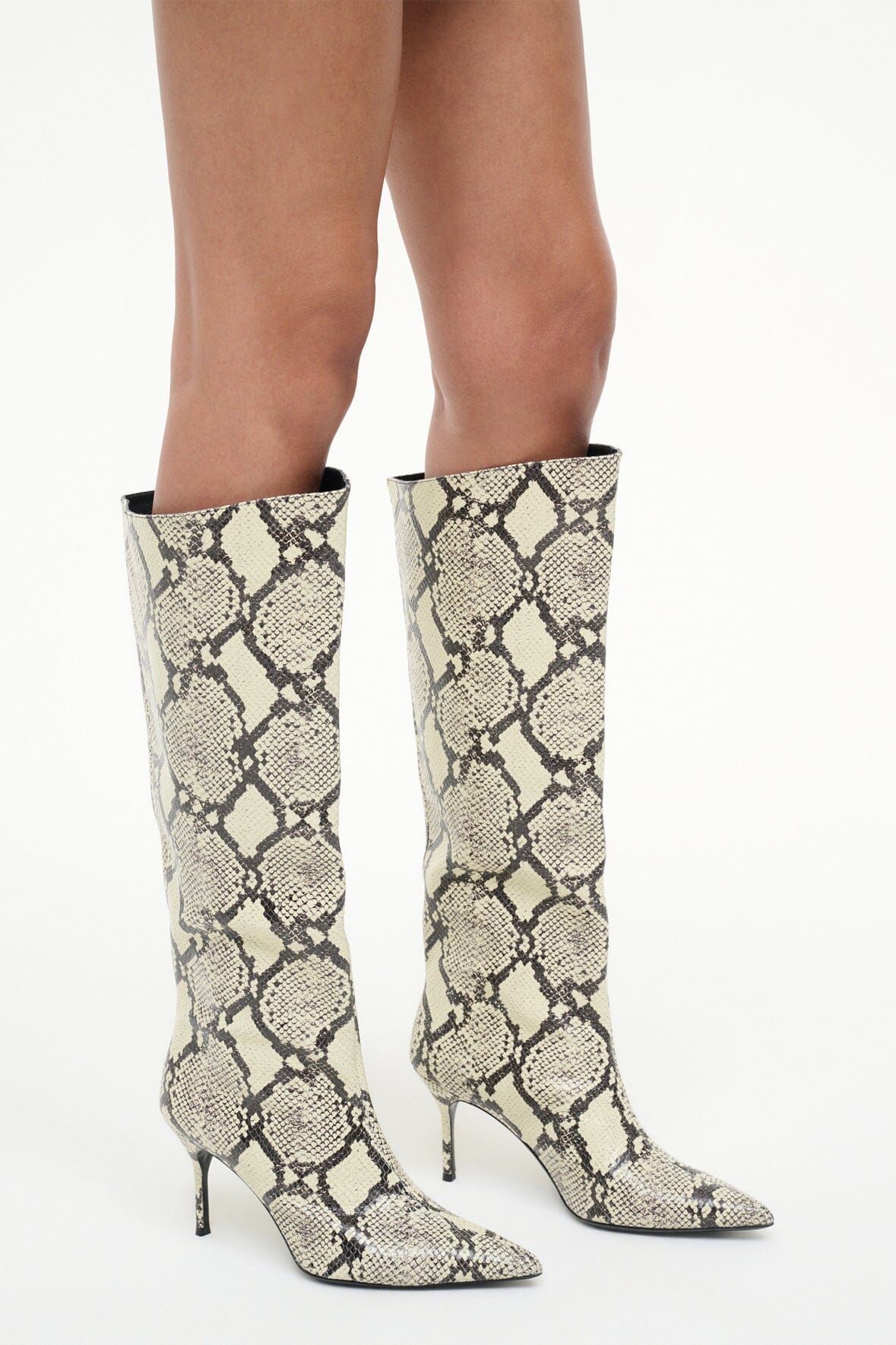 SEBASTIAN HIGH HEEL BOOT | WHITE SNAKE - Image 6