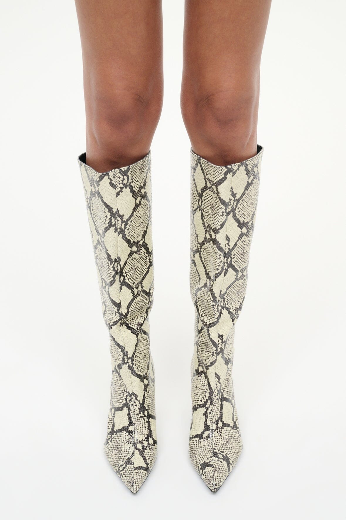 SEBASTIAN HIGH HEEL BOOT | WHITE SNAKE - Image 8