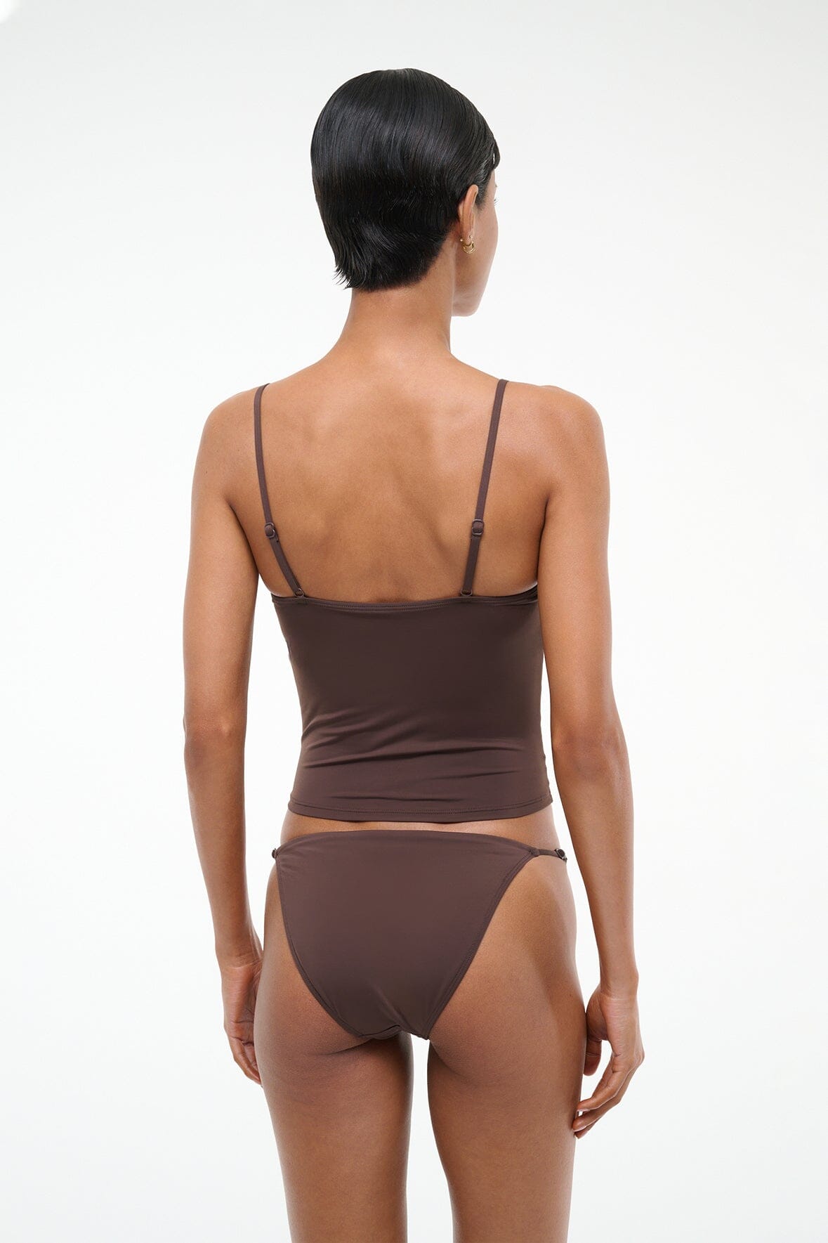 CLEO TANKINI TOP | DARK CHOCOLATE - Image 3