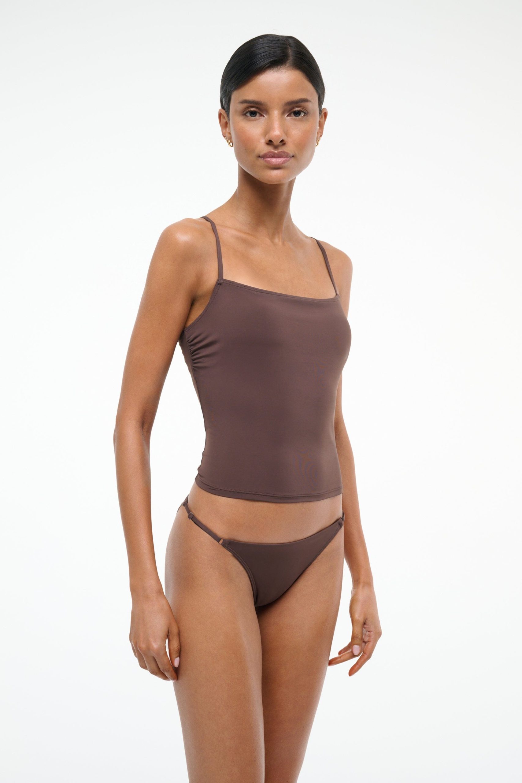 CLEO TANKINI TOP | DARK CHOCOLATE - Image 2