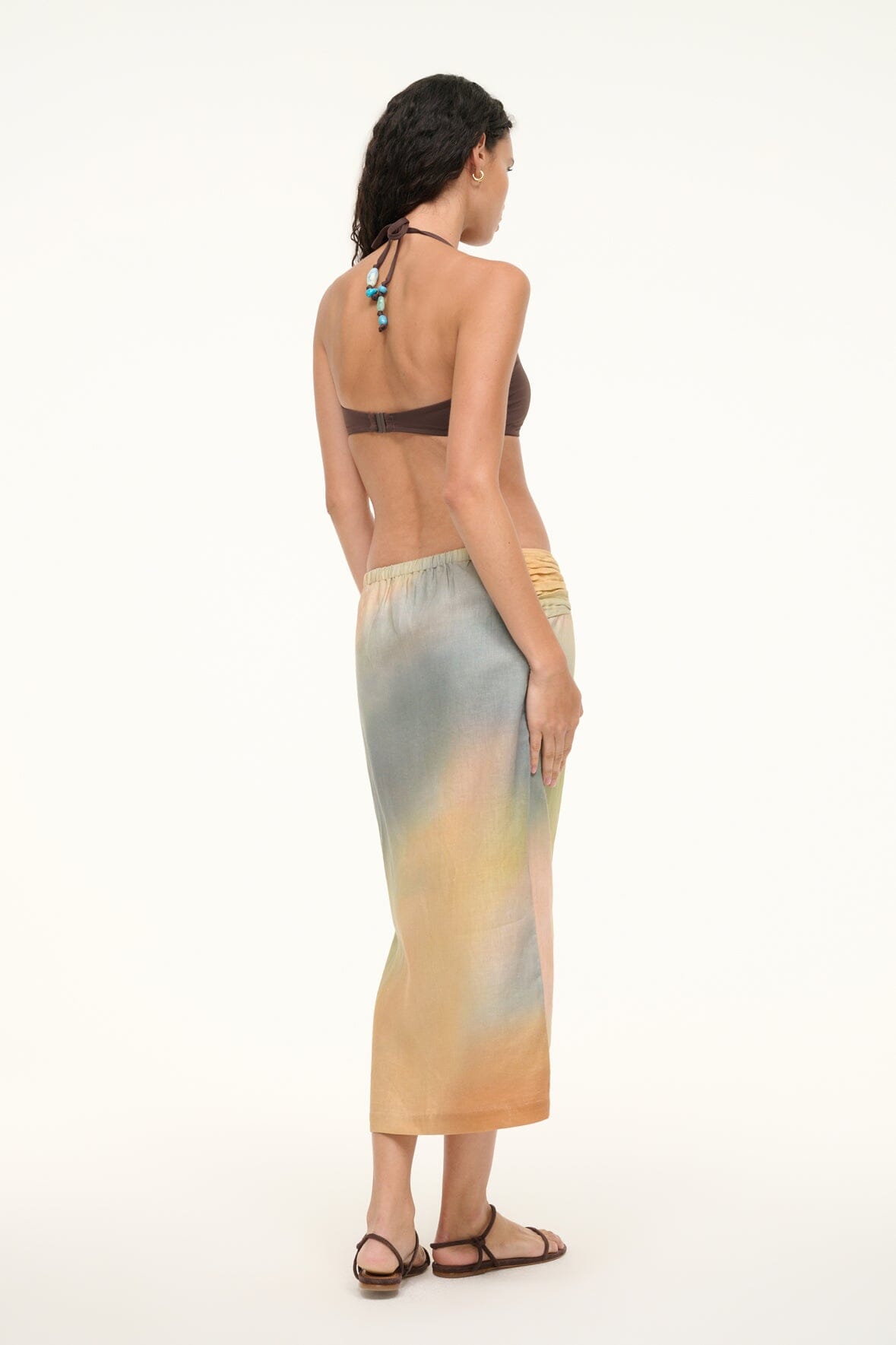 PORTO LINEN SKIRT | PASTEL CLOUDS - Image 4