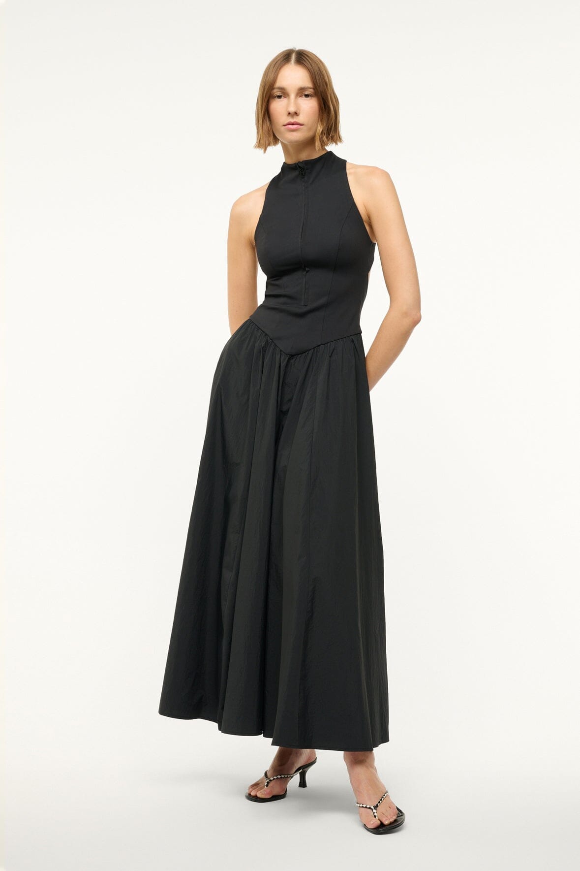 CREVASSE MAXI DRESS | BLACK - Image 2