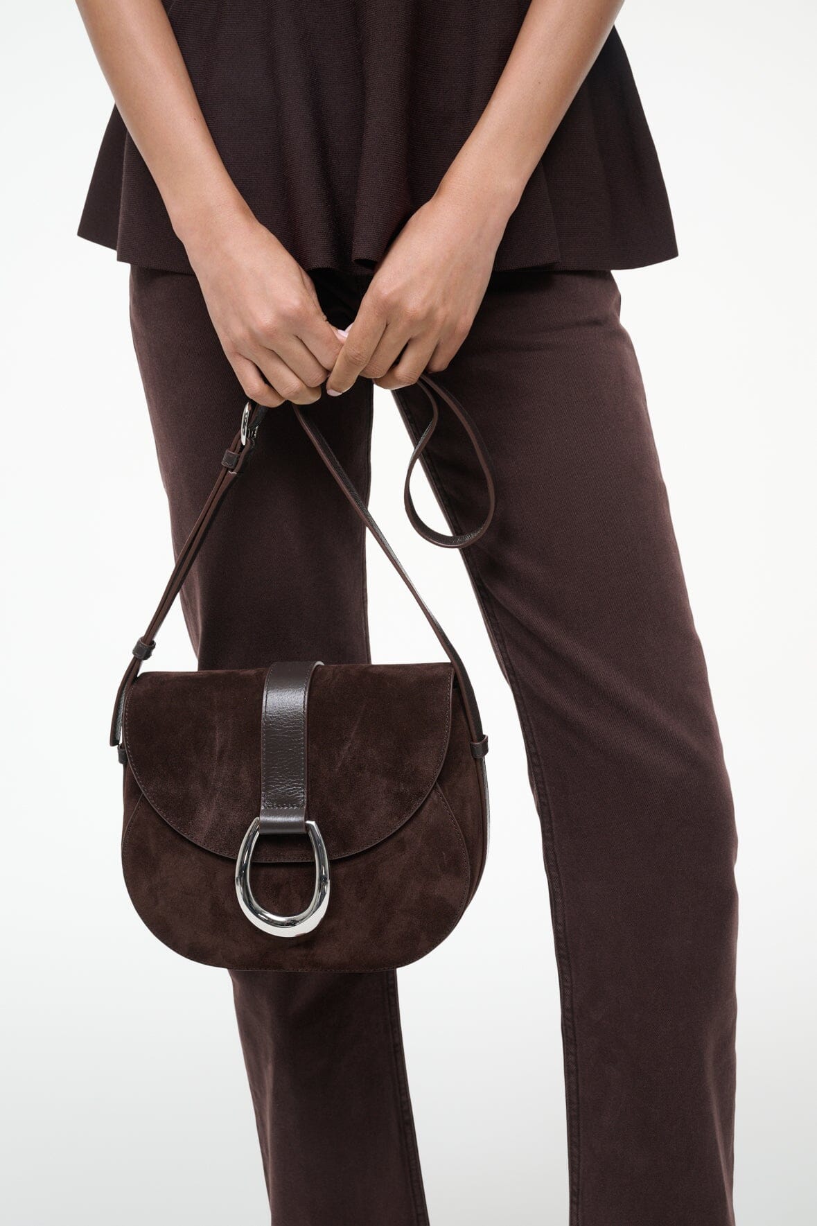 BELLA SADDLE BAG | ESPRESSO SUEDE - Image 4