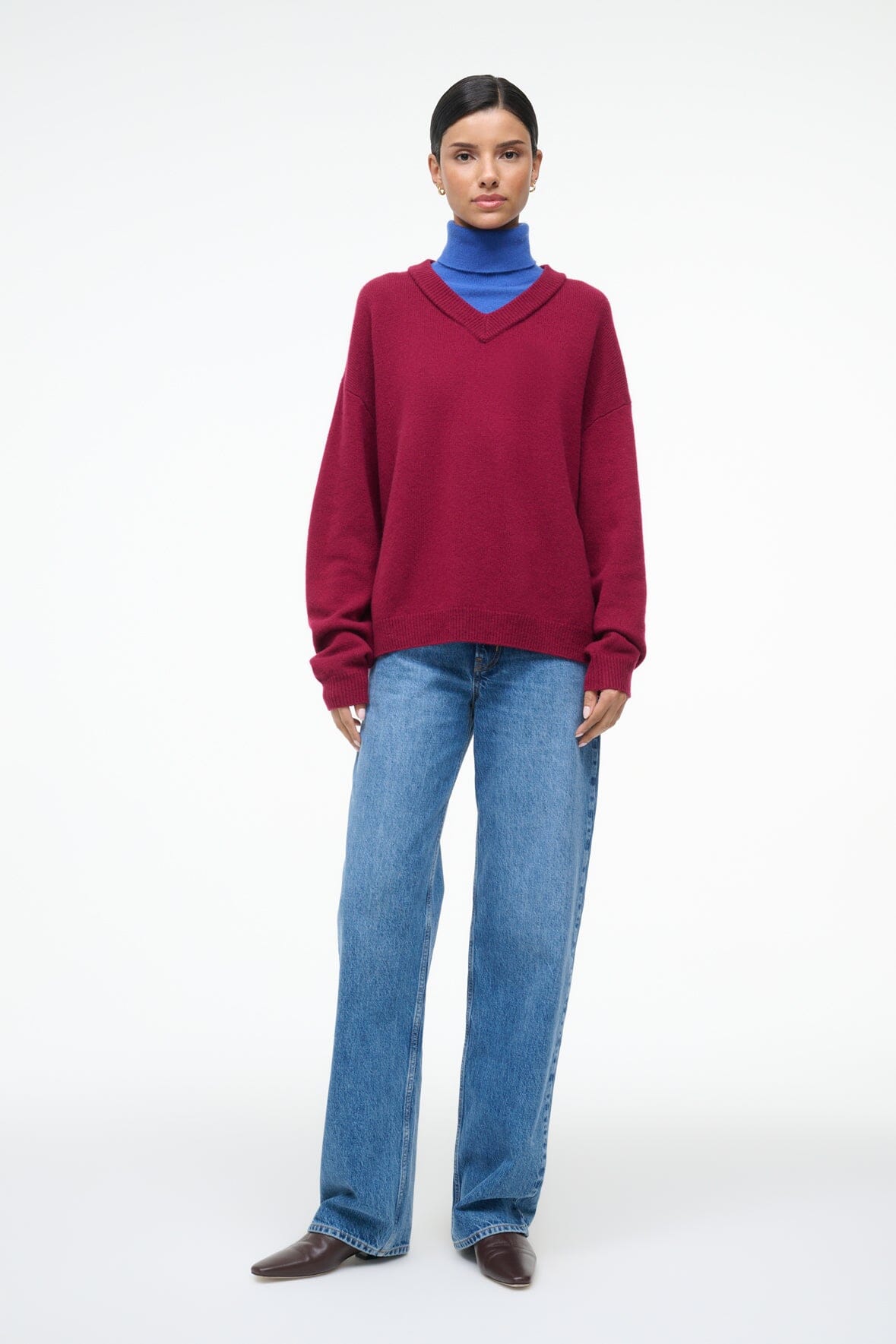 DORIS CASHMERE SWEATER | CRIMSON SAPPHIRE - Image 6