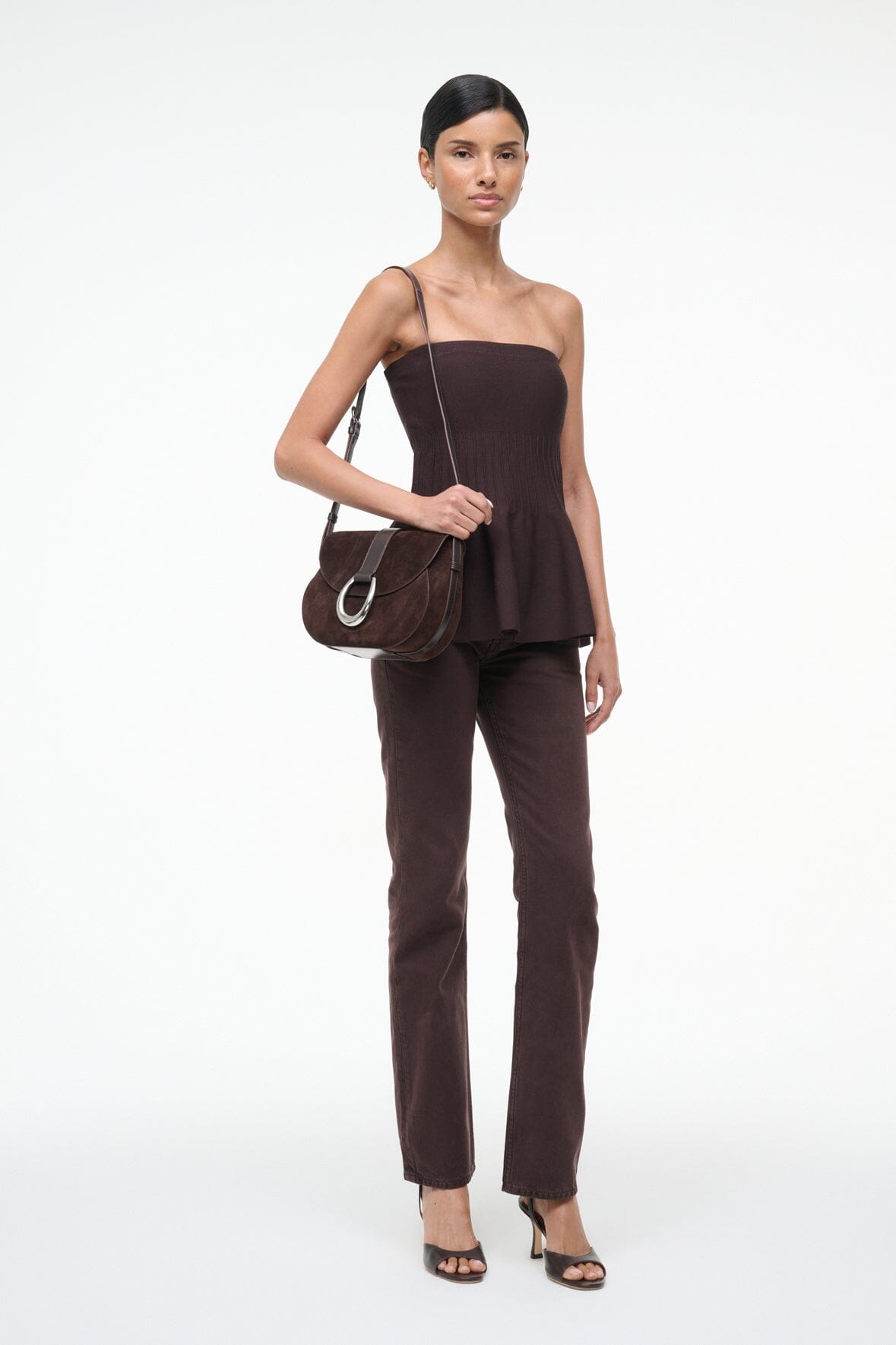 BELLA SADDLE BAG | ESPRESSO SUEDE - Image 6