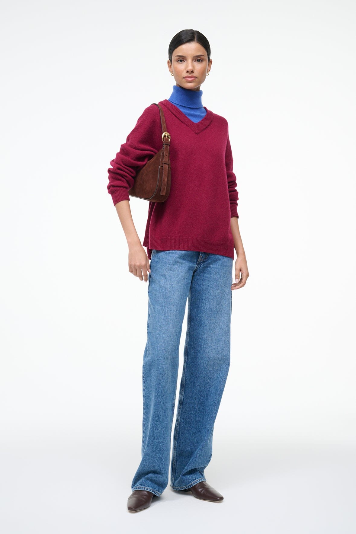 PINE SHOULDER BAG | MAHOGANY SUEDE - Image 6