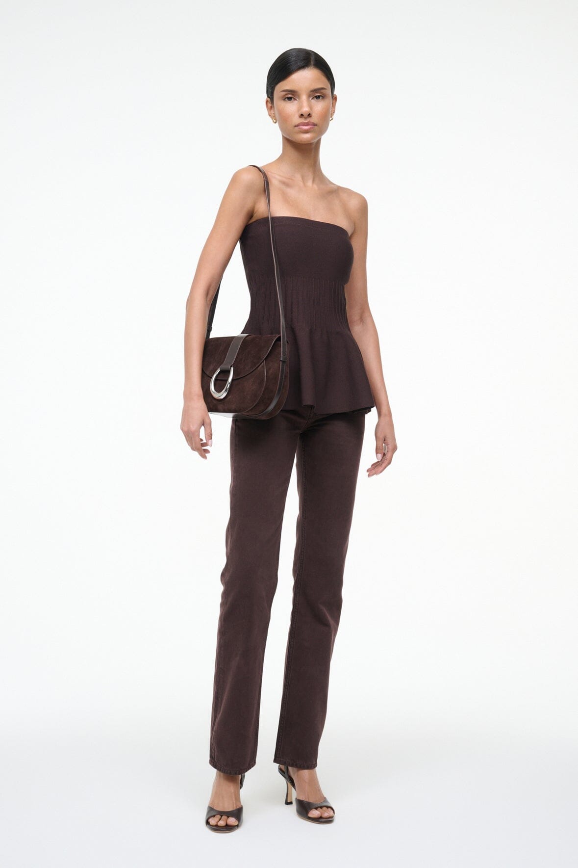 BELLA SADDLE BAG | ESPRESSO SUEDE - Image 8