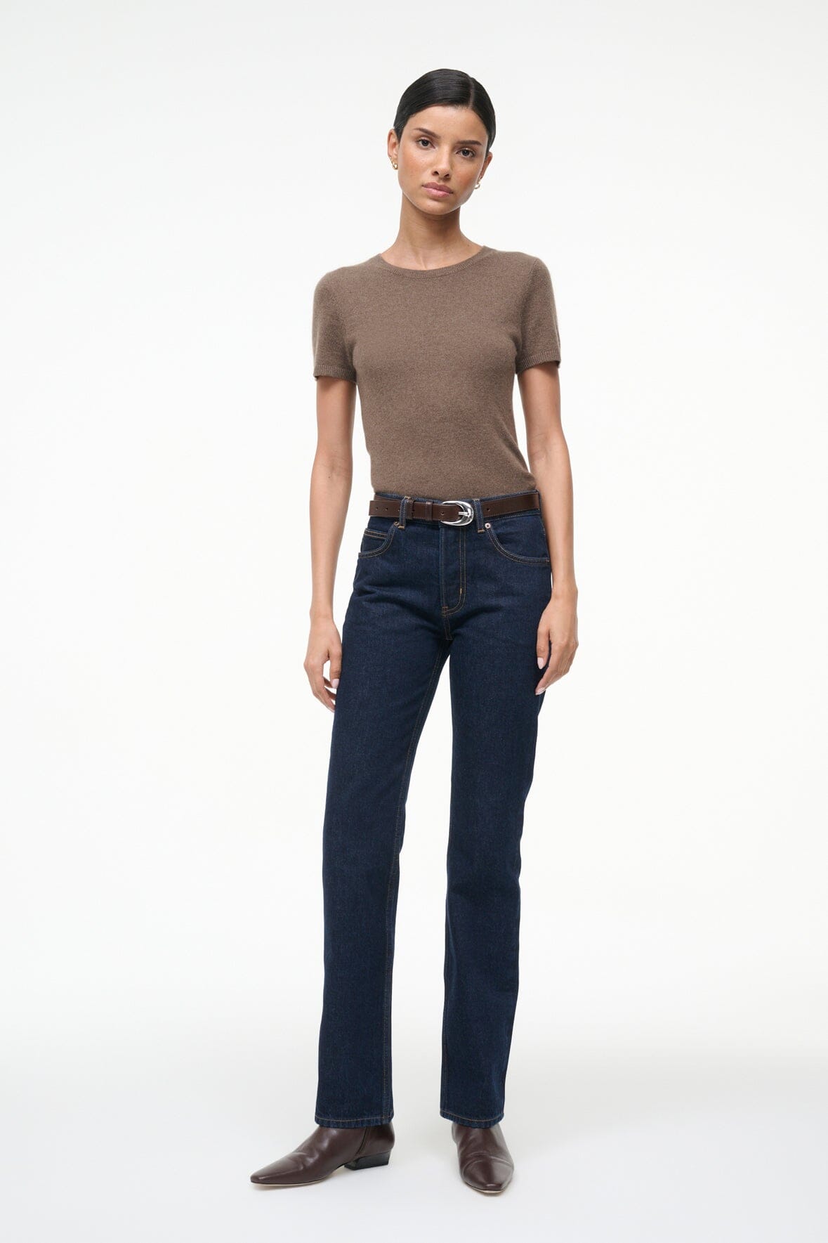 EASY CASHMERE TEE | TRUFFLE - Image 4
