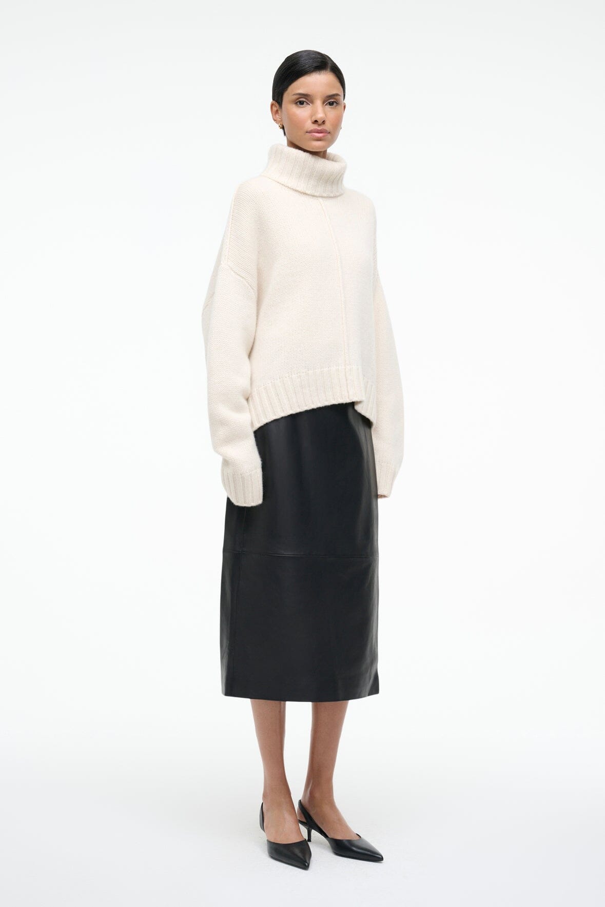 BETSY CASHMERE SWEATER | IVORY - Image 3