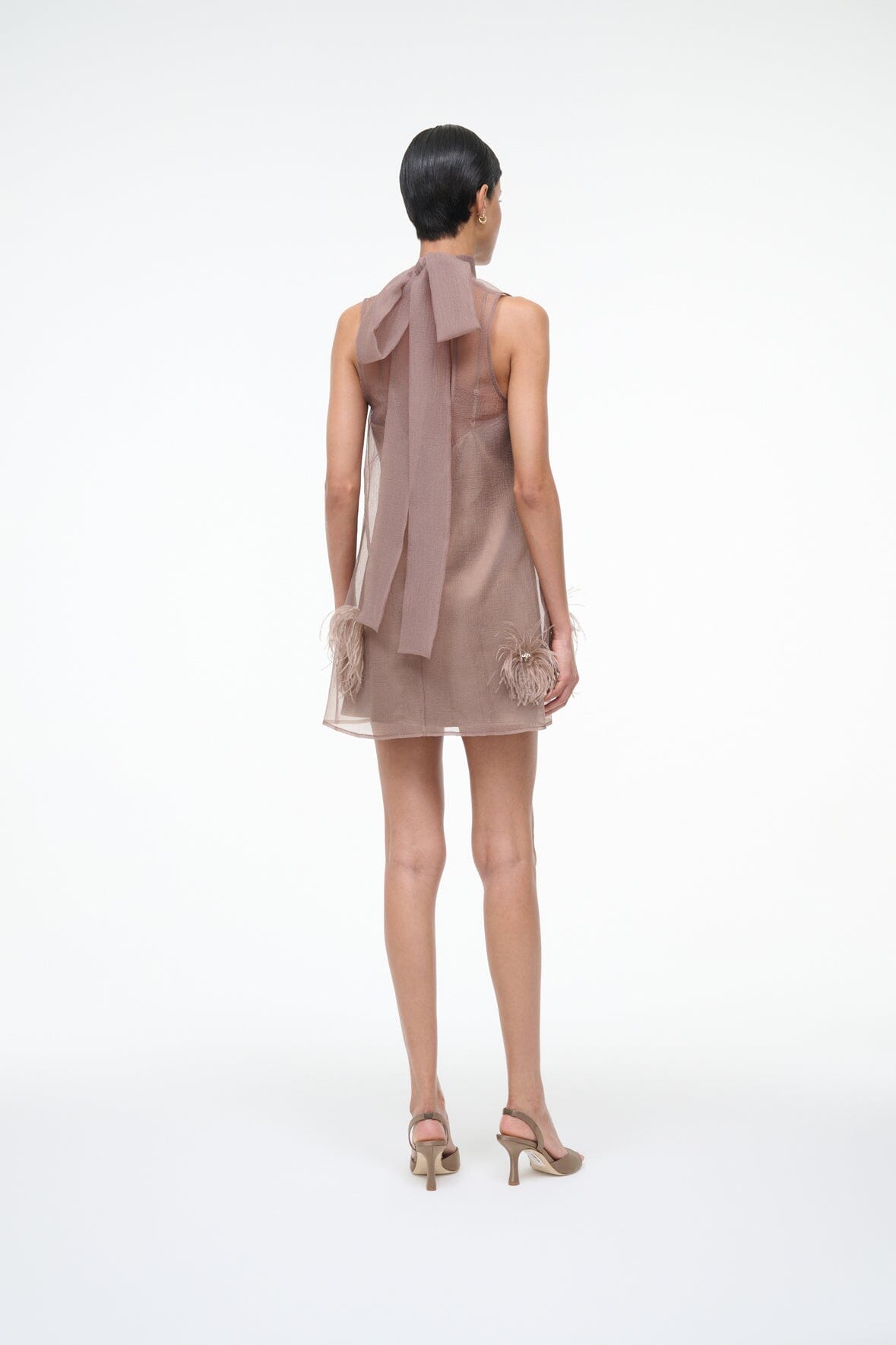 ALBEE MINI DRESS | TRUFFLE - Image 4