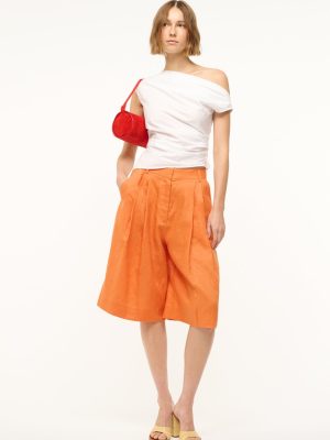 CRUZ BERMUDA LINEN SHORT | APRICOT