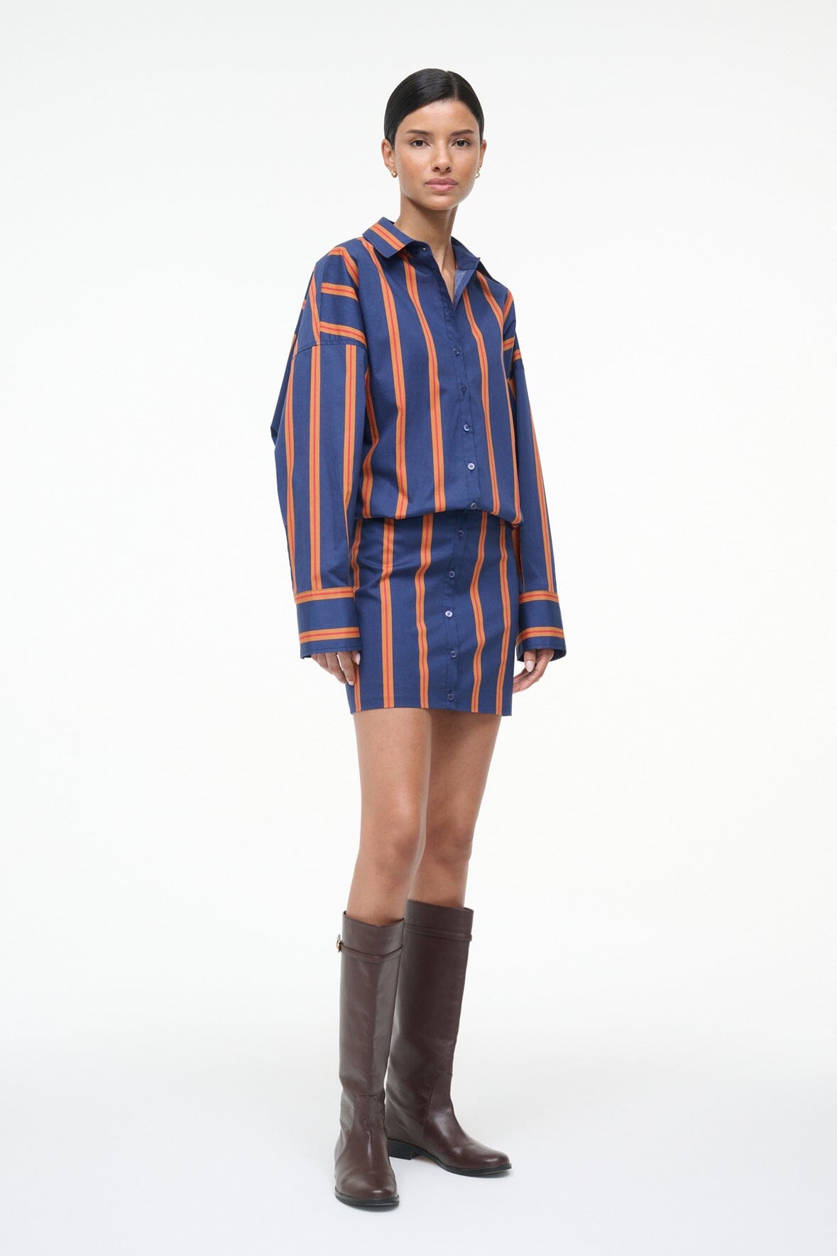 CYNTHIA DRESS | RAILROAD STRIPE - Image 2