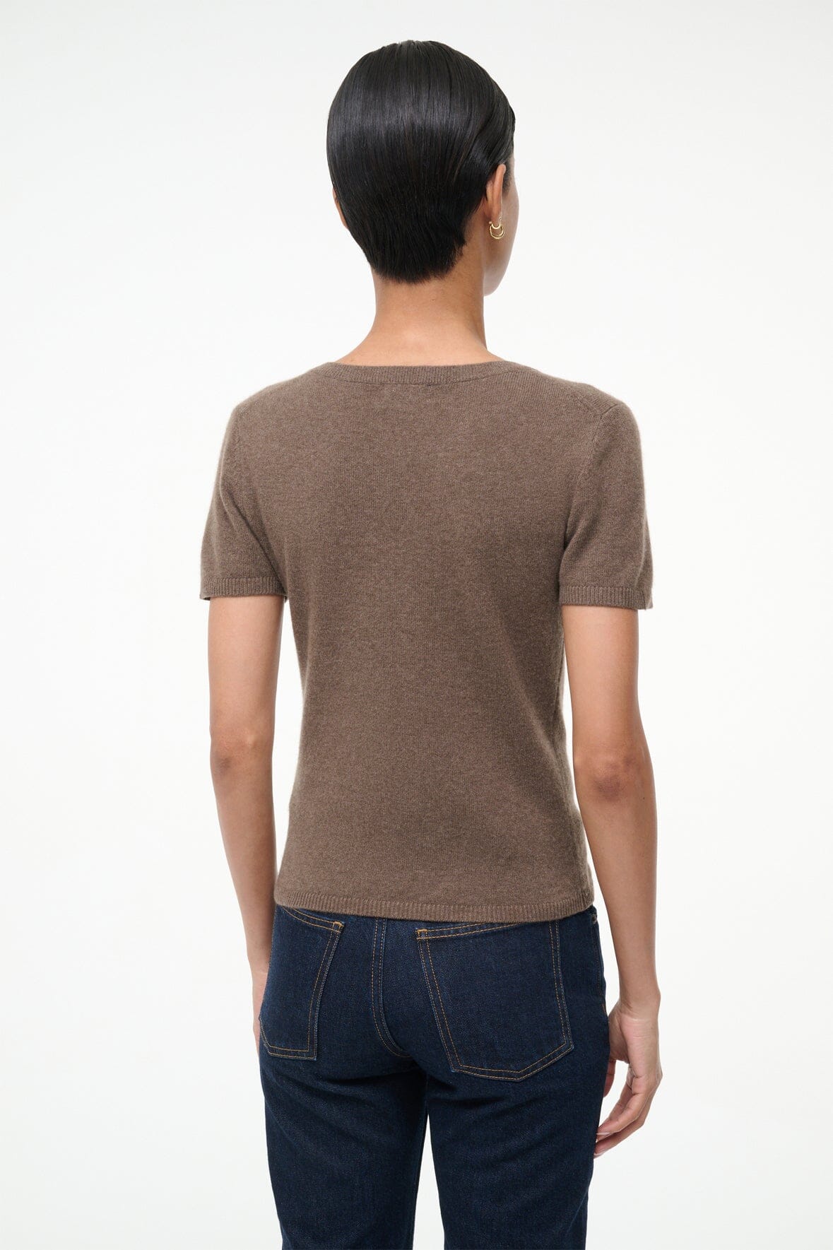 EASY CASHMERE TEE | TRUFFLE - Image 3