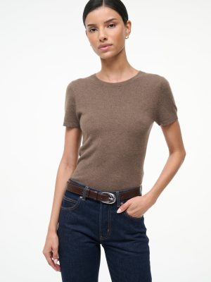 EASY CASHMERE TEE | TRUFFLE