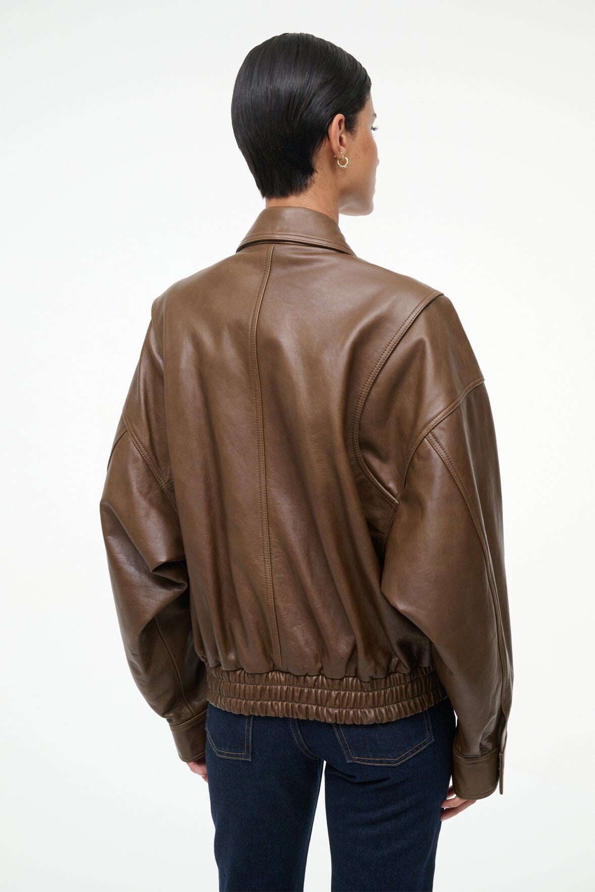 EUGENE LEATHER JACKET | TRUFFLE - Image 4