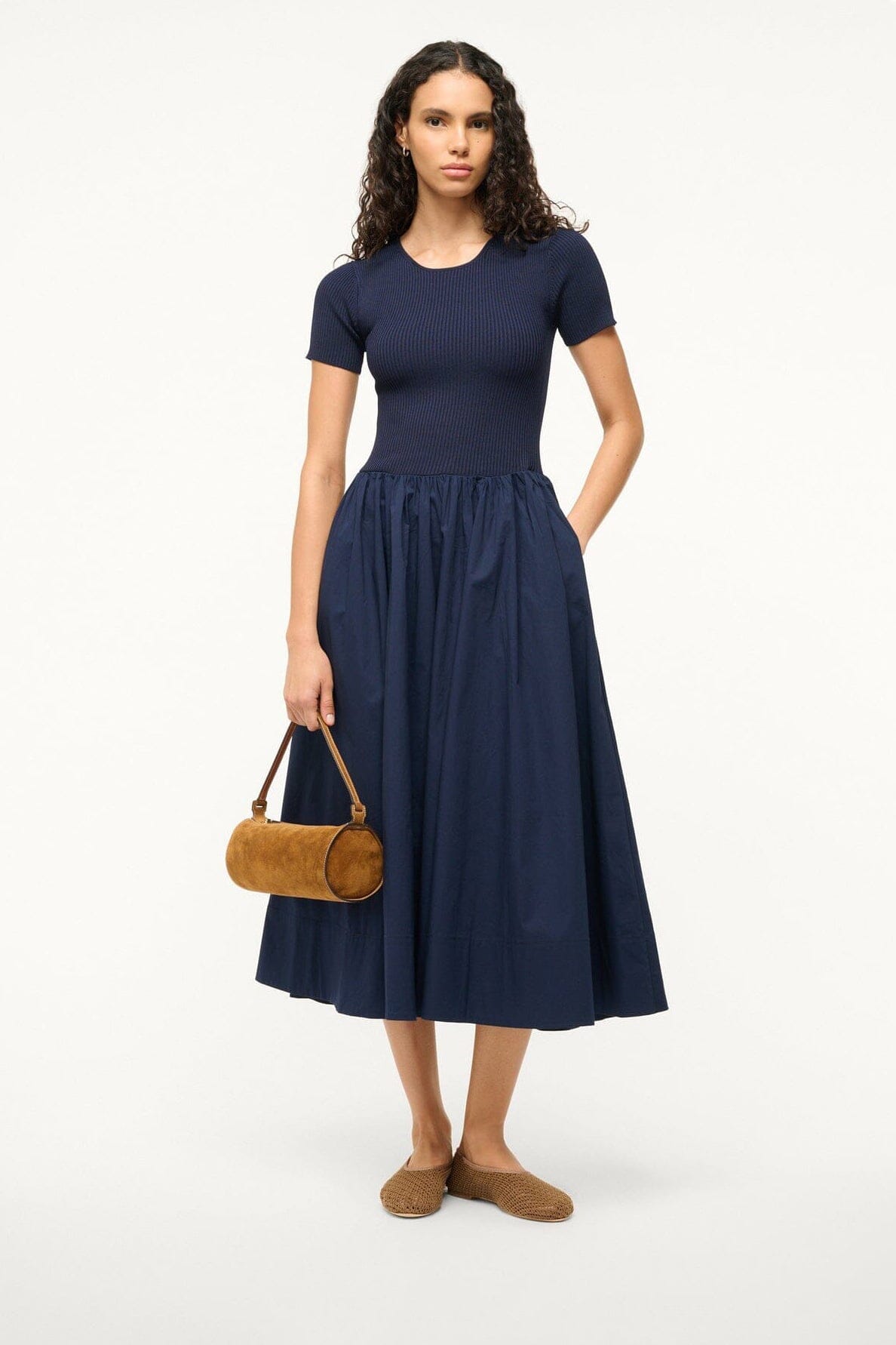 ALBA BALLET FLAT | CAMEL CROCHET - Image 2