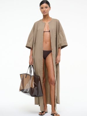 ENZO MAXI DRESS | TAUPE