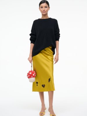 KIN SILK SKIRT | TURMERIC