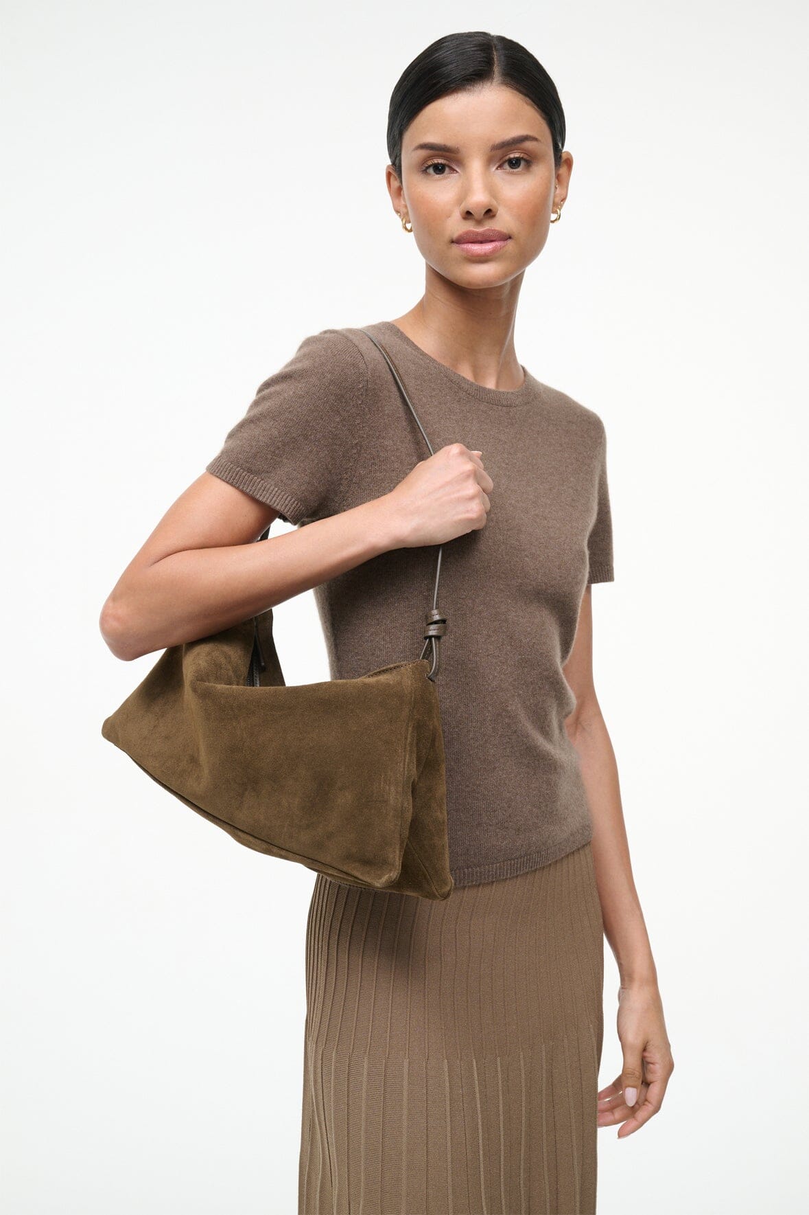 WALLY SHOULDER BAG | TRUFFLE SUEDE - Image 2