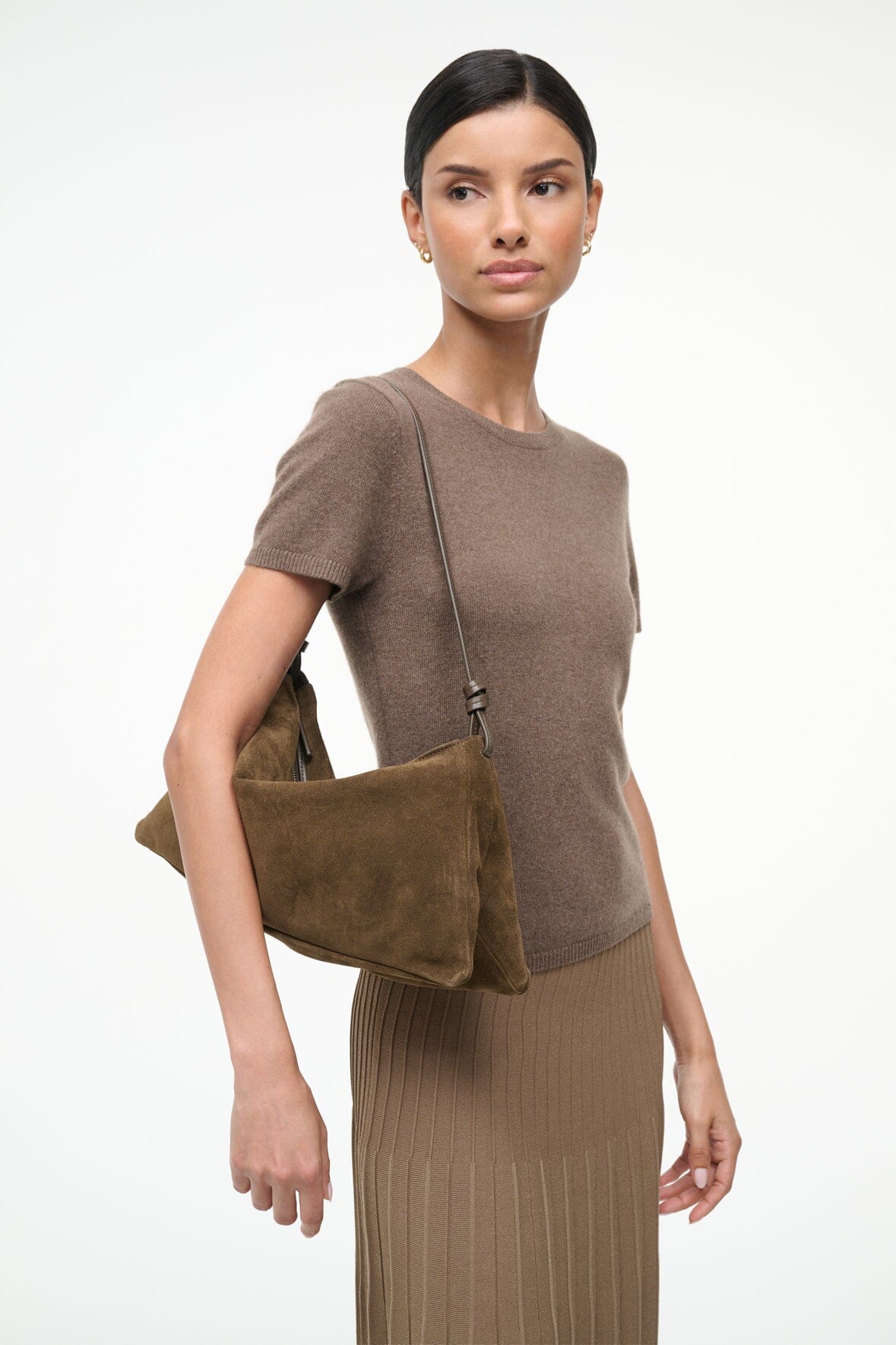 WALLY SHOULDER BAG | TRUFFLE SUEDE - Image 4