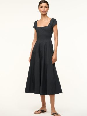 SHORT SLEEVE WELLS DRESS | BLACK