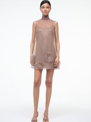 ALBEE MINI DRESS | TRUFFLE